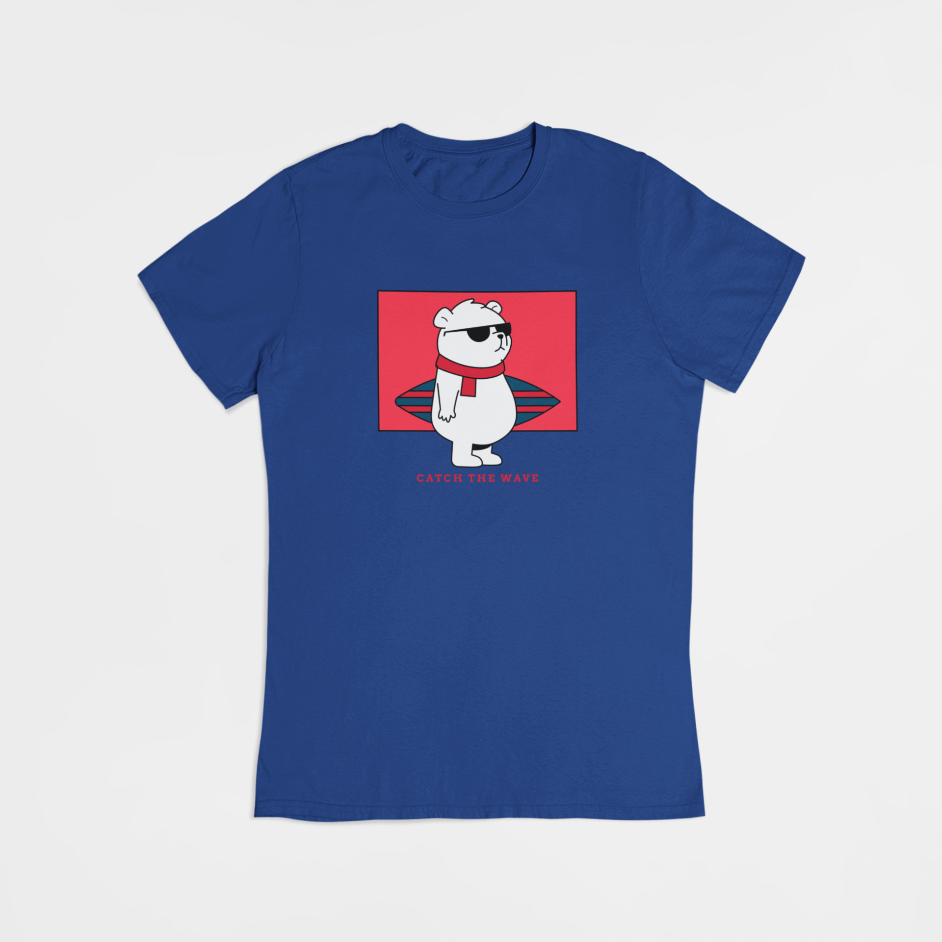 Surfer snemand - T-shirt - Coolshirts.dk