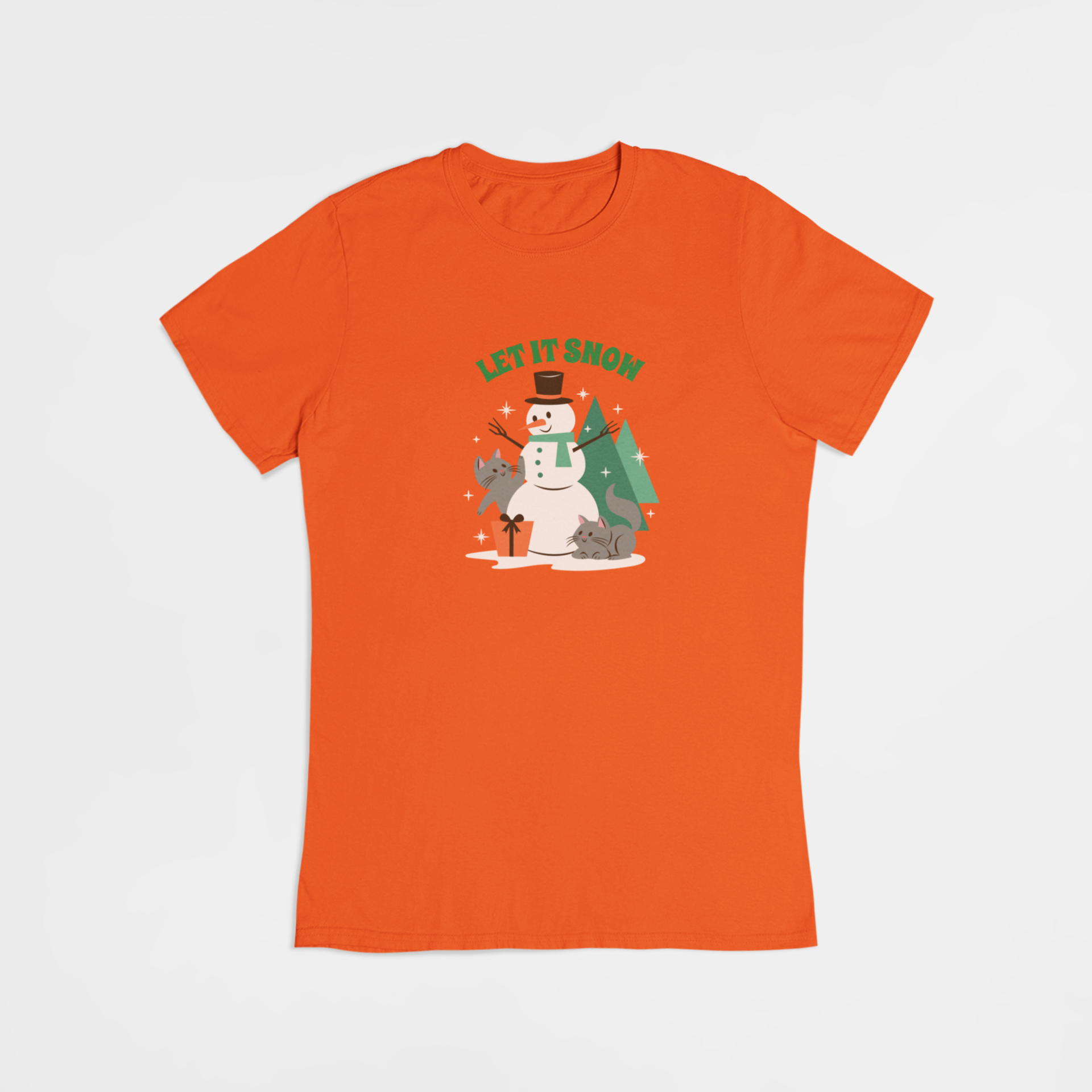 Jule snemand - T-shirt - Coolshirts.dk
