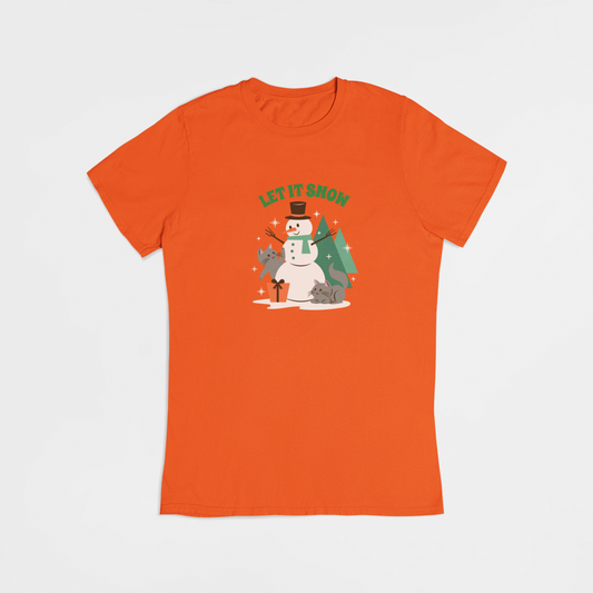 Jule snemand - T-shirt - Coolshirts.dk