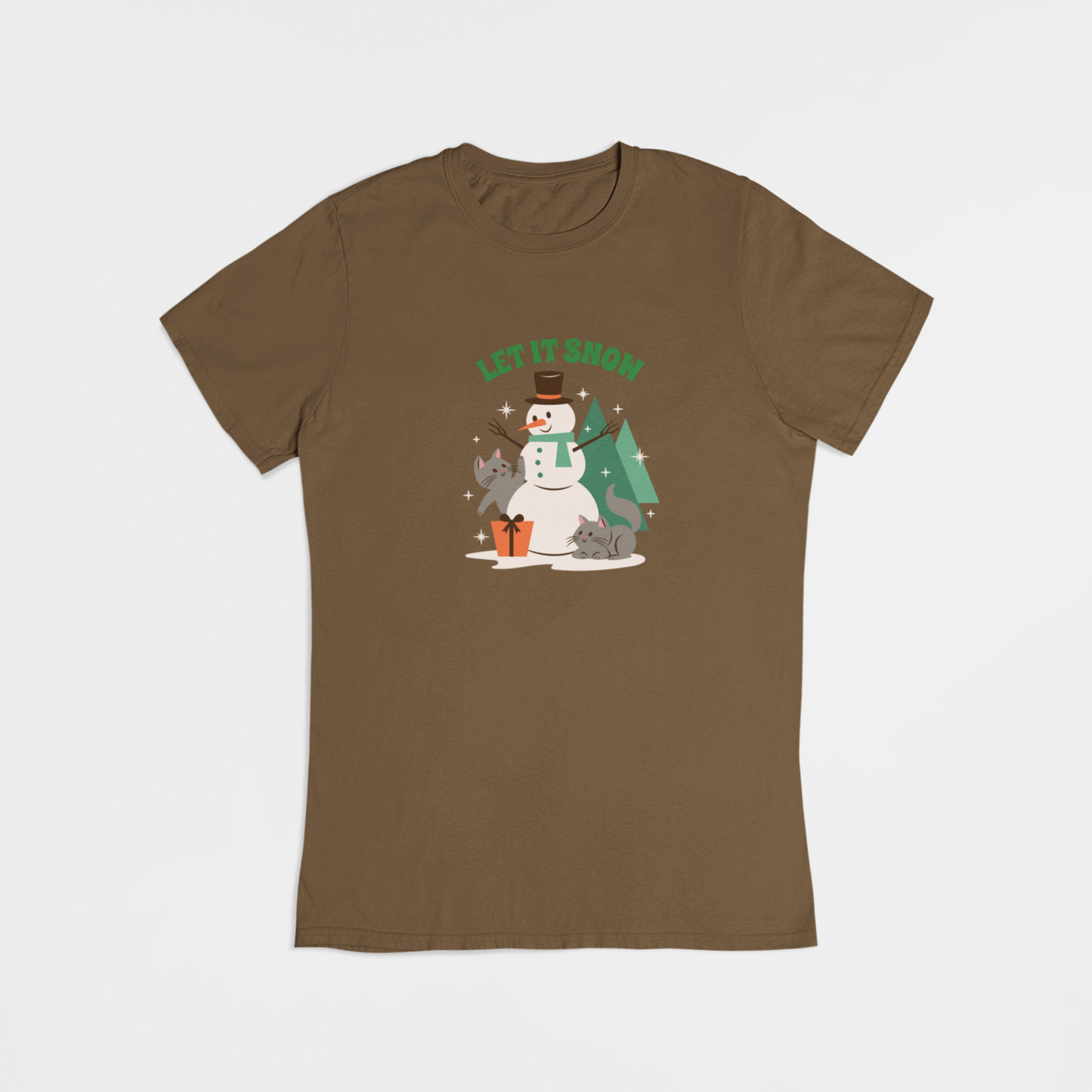 Jule snemand - T-shirt - Coolshirts.dk