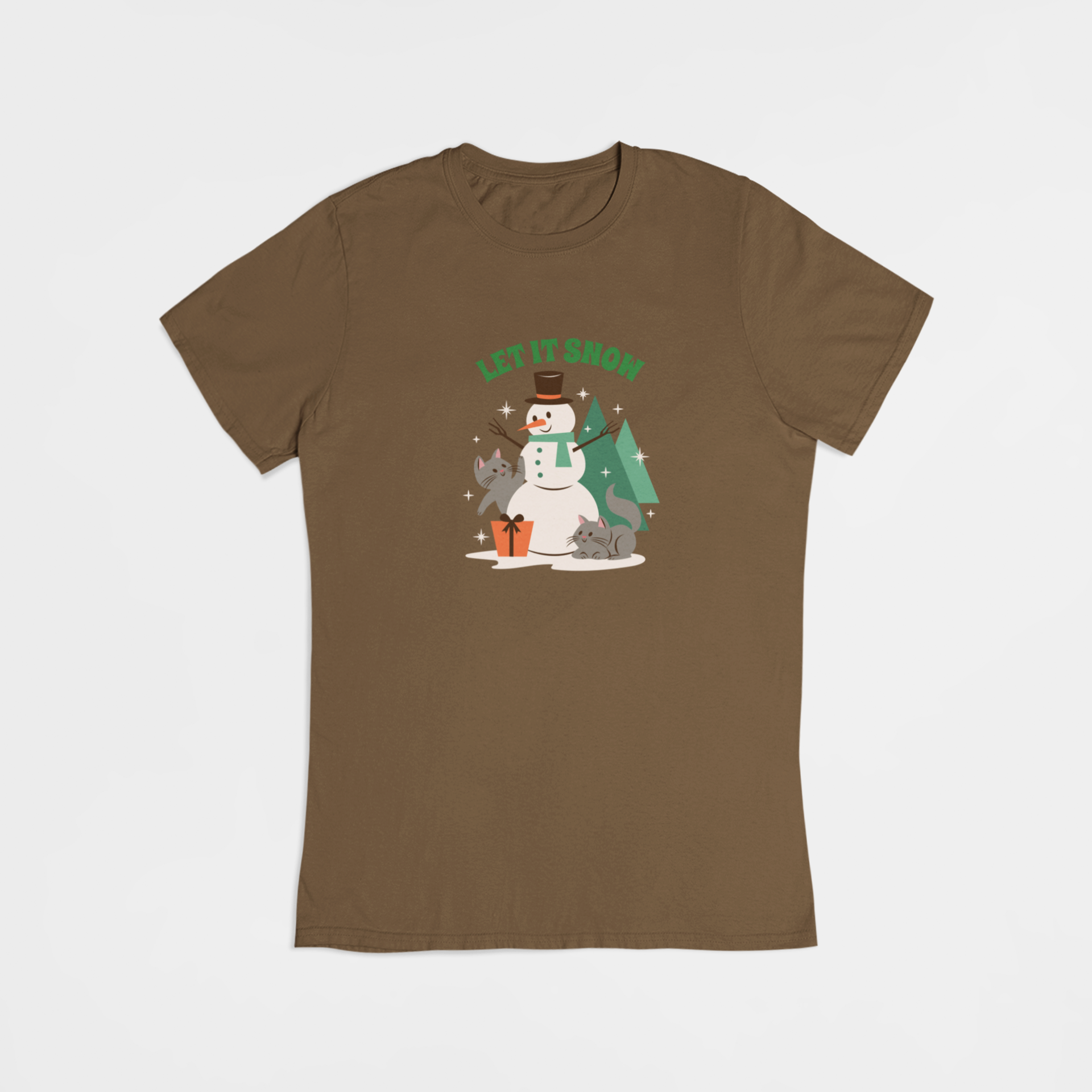 Jule snemand - T-shirt - Coolshirts.dk