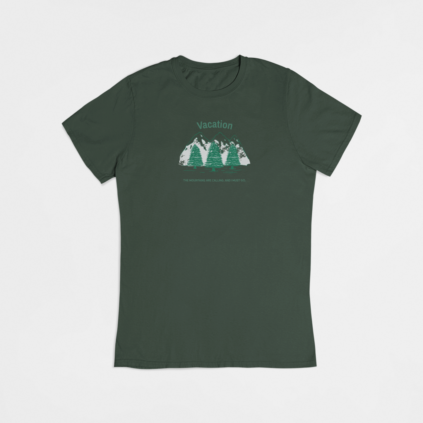 Bjergvandring  - T-shirt - Coolshirts.dk