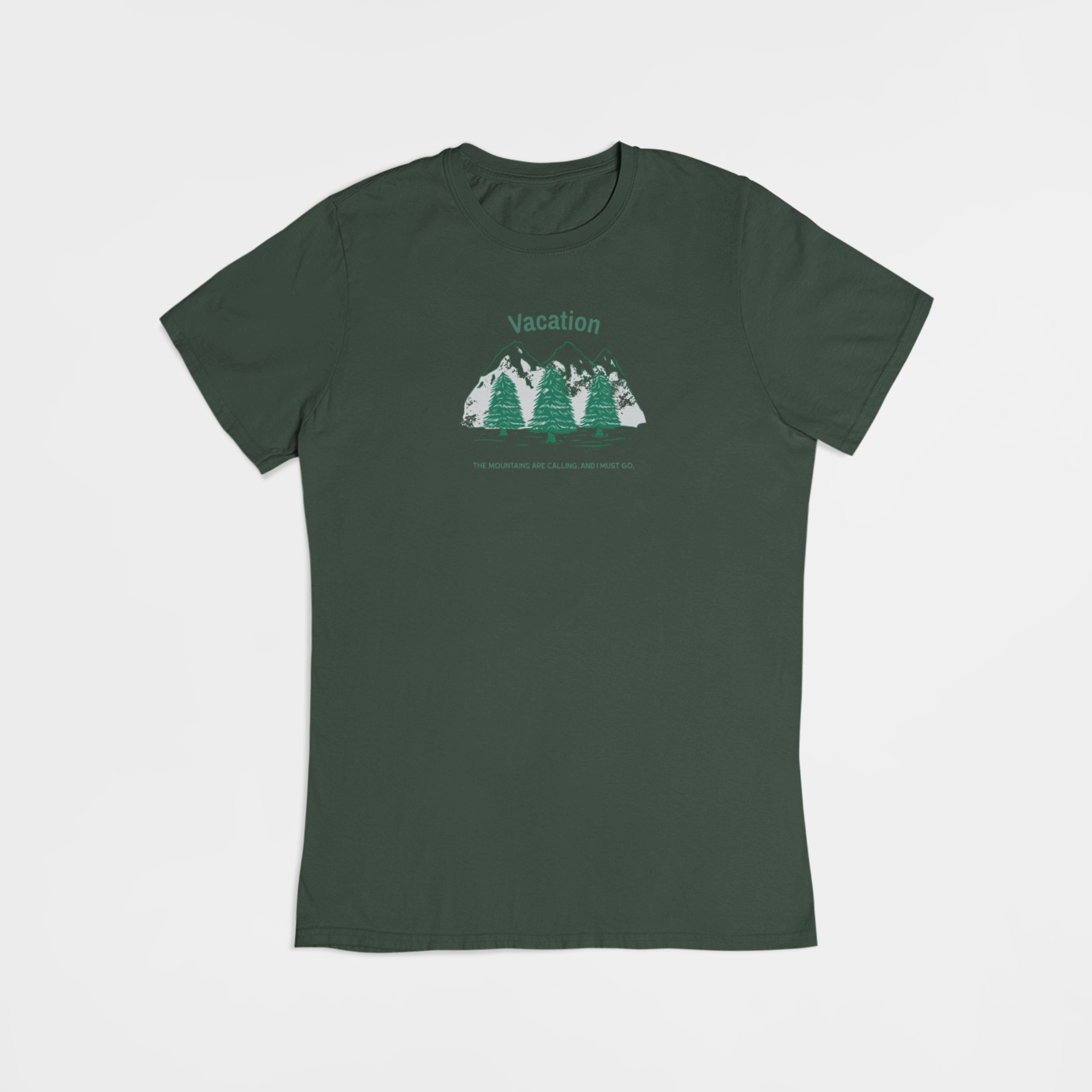 Bjergvandring  - T-shirt - Coolshirts.dk