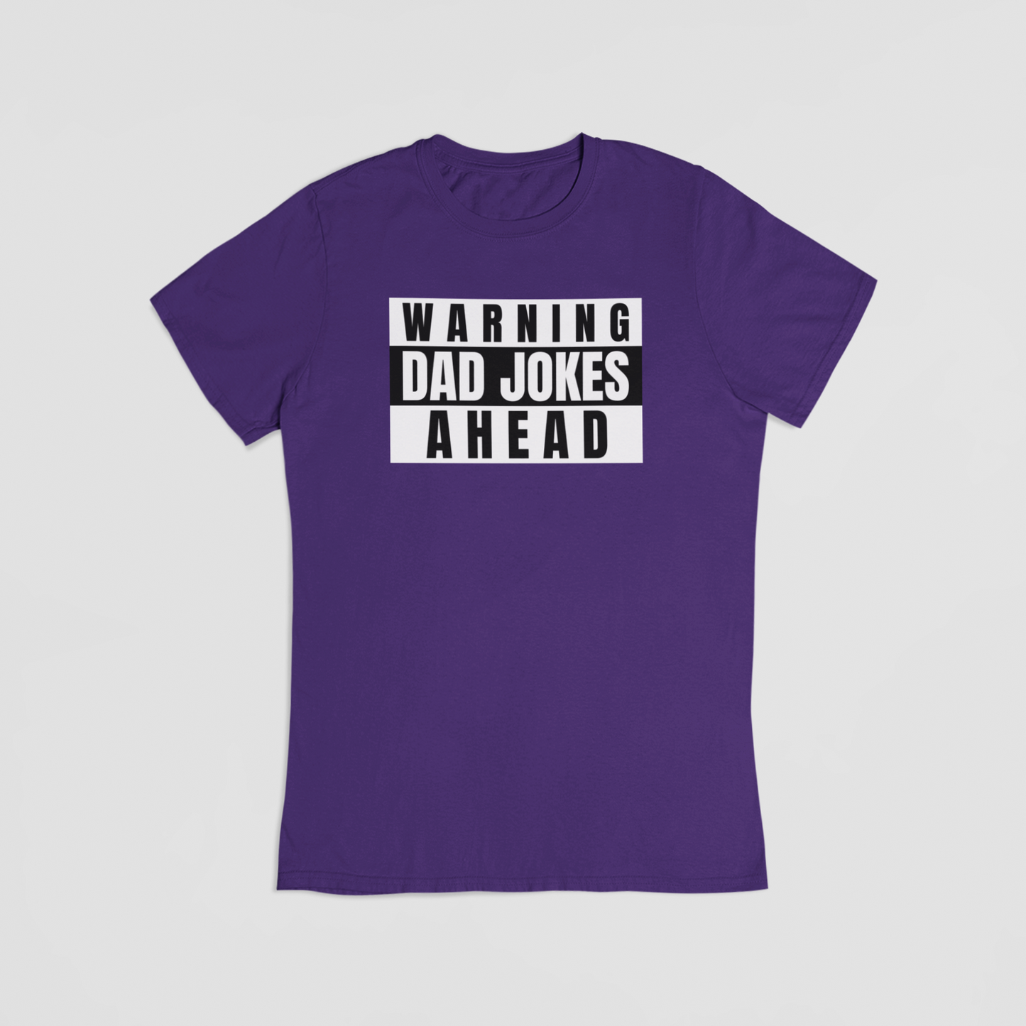 Fars Dag – “Warning: Dad Jokes Ahead” - T-shirt - Coolshirts.dk
