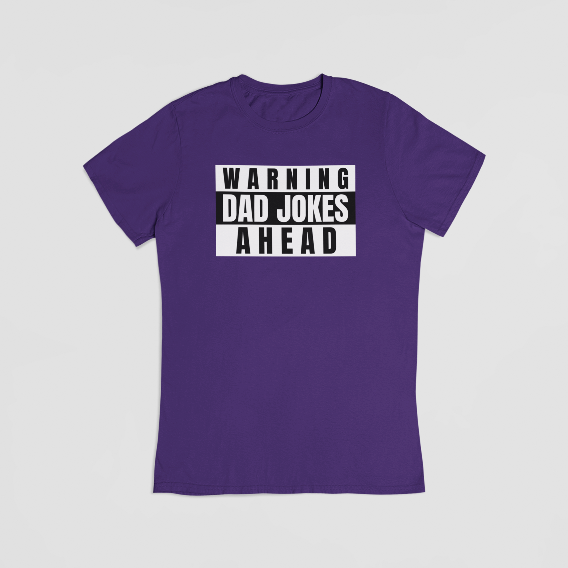Fars Dag – “Warning: Dad Jokes Ahead” - T-shirt - Coolshirts.dk
