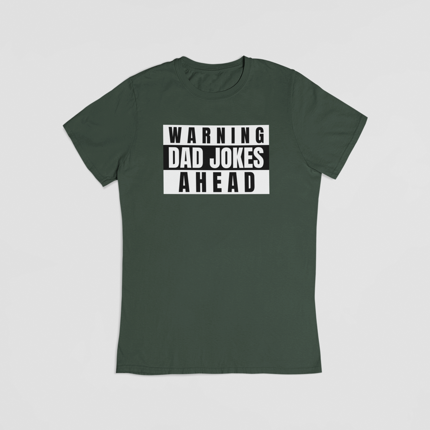 Fars Dag – “Warning: Dad Jokes Ahead” - T-shirt - Coolshirts.dk