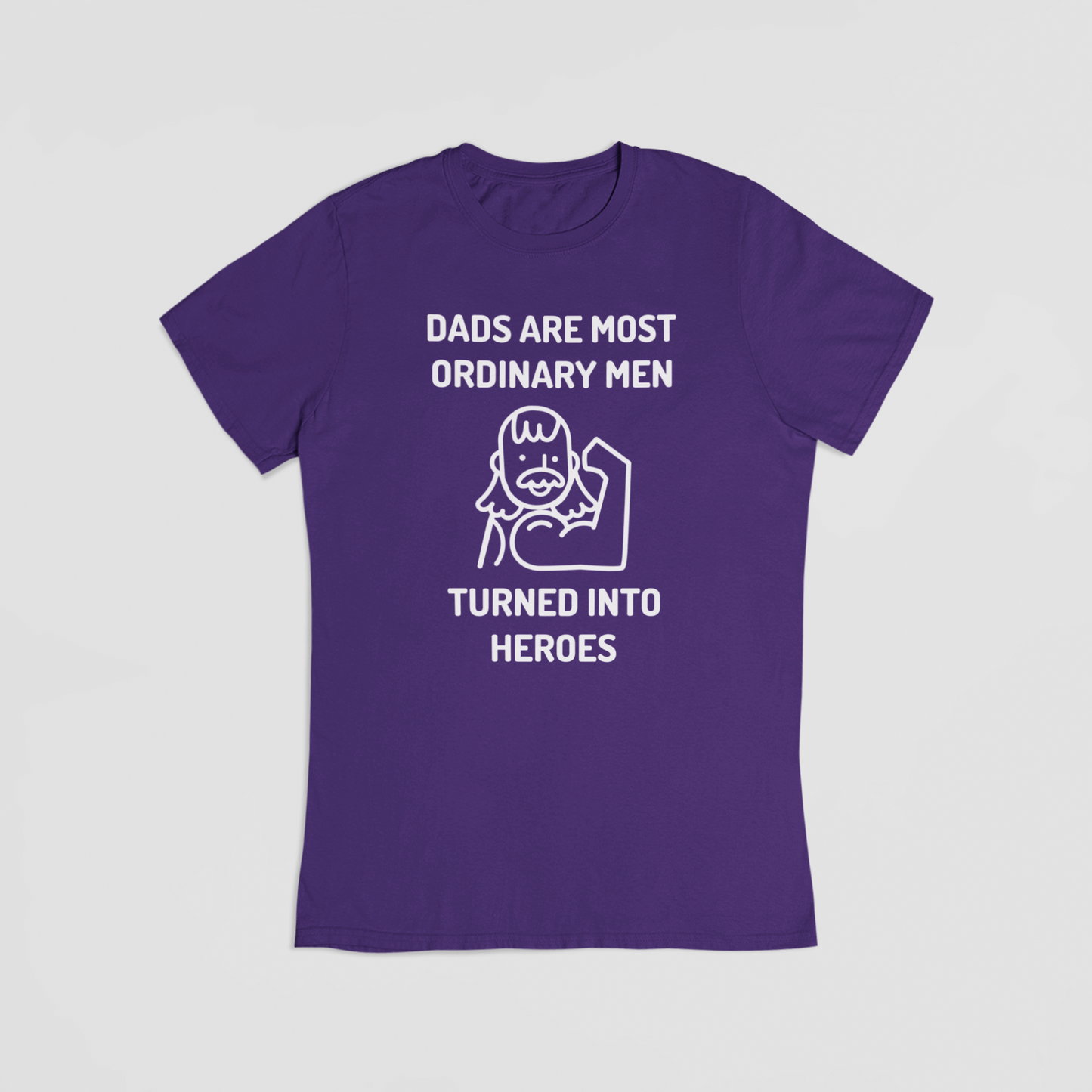 Dads are most ordinary men, turned into heroes - T-shirt - Coolshirts.dk