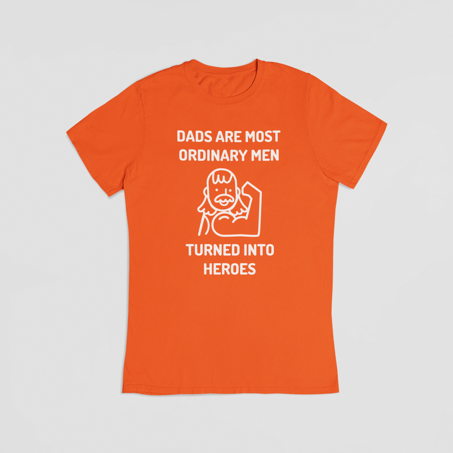 Dads are most ordinary men, turned into heroes - T-shirt - Coolshirts.dk