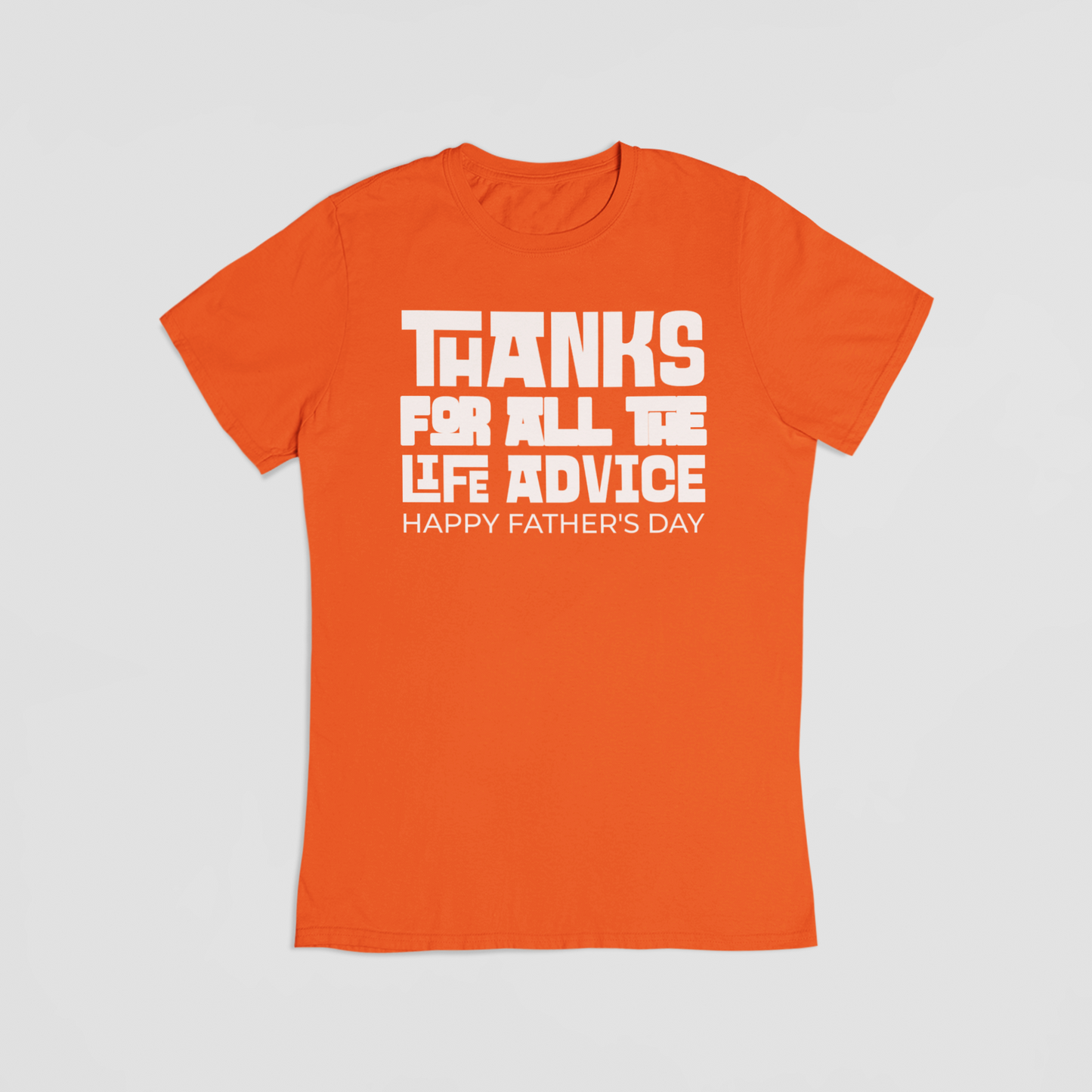 Happy fathers day orange T-shirt