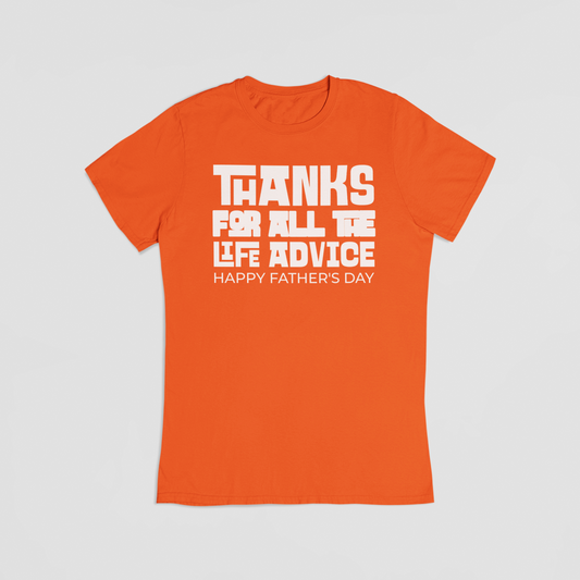 Happy fathers day orange T-shirt