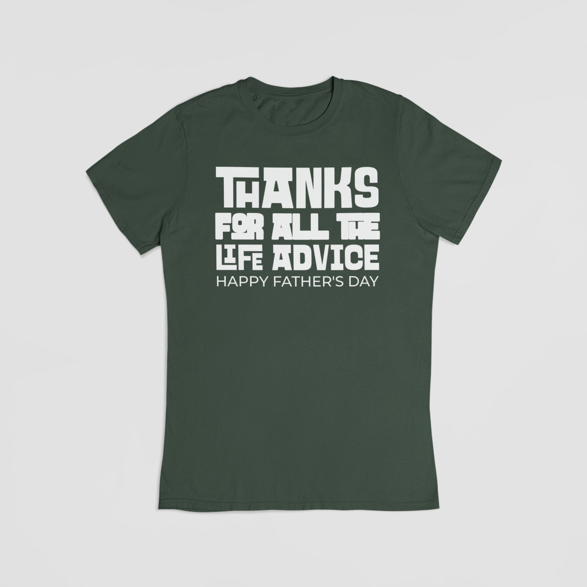 Happy fathers day grøn T-shirt