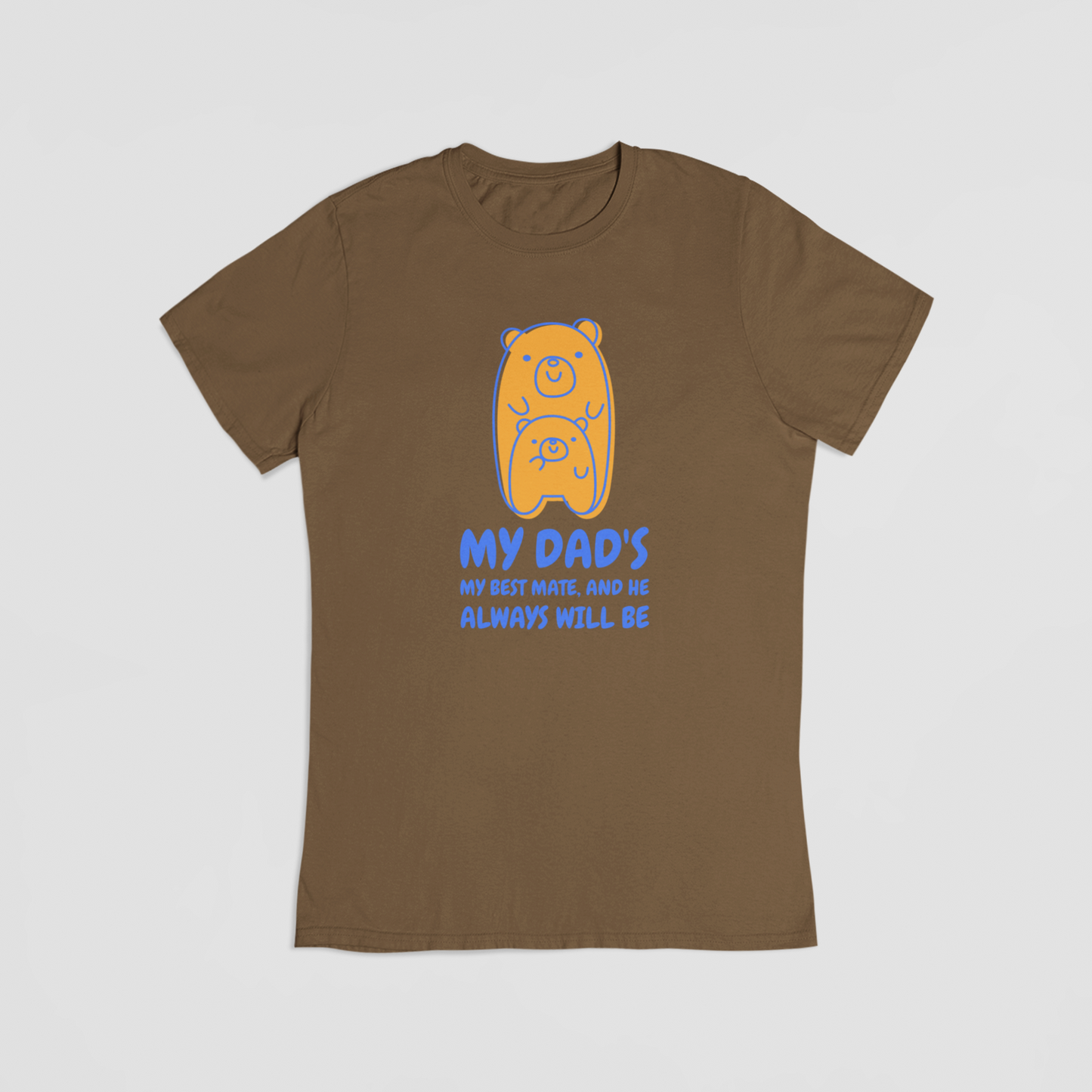 Min far er min bedste ven brun T-shirt