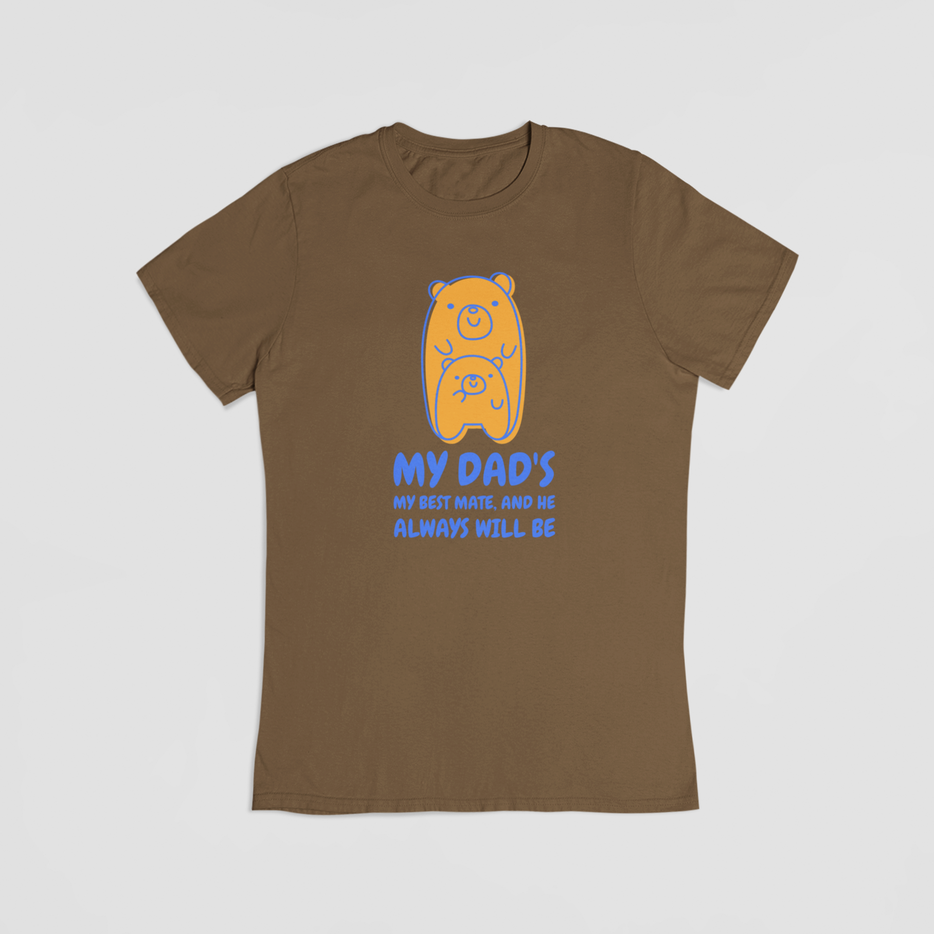 Min far er min bedste ven brun T-shirt