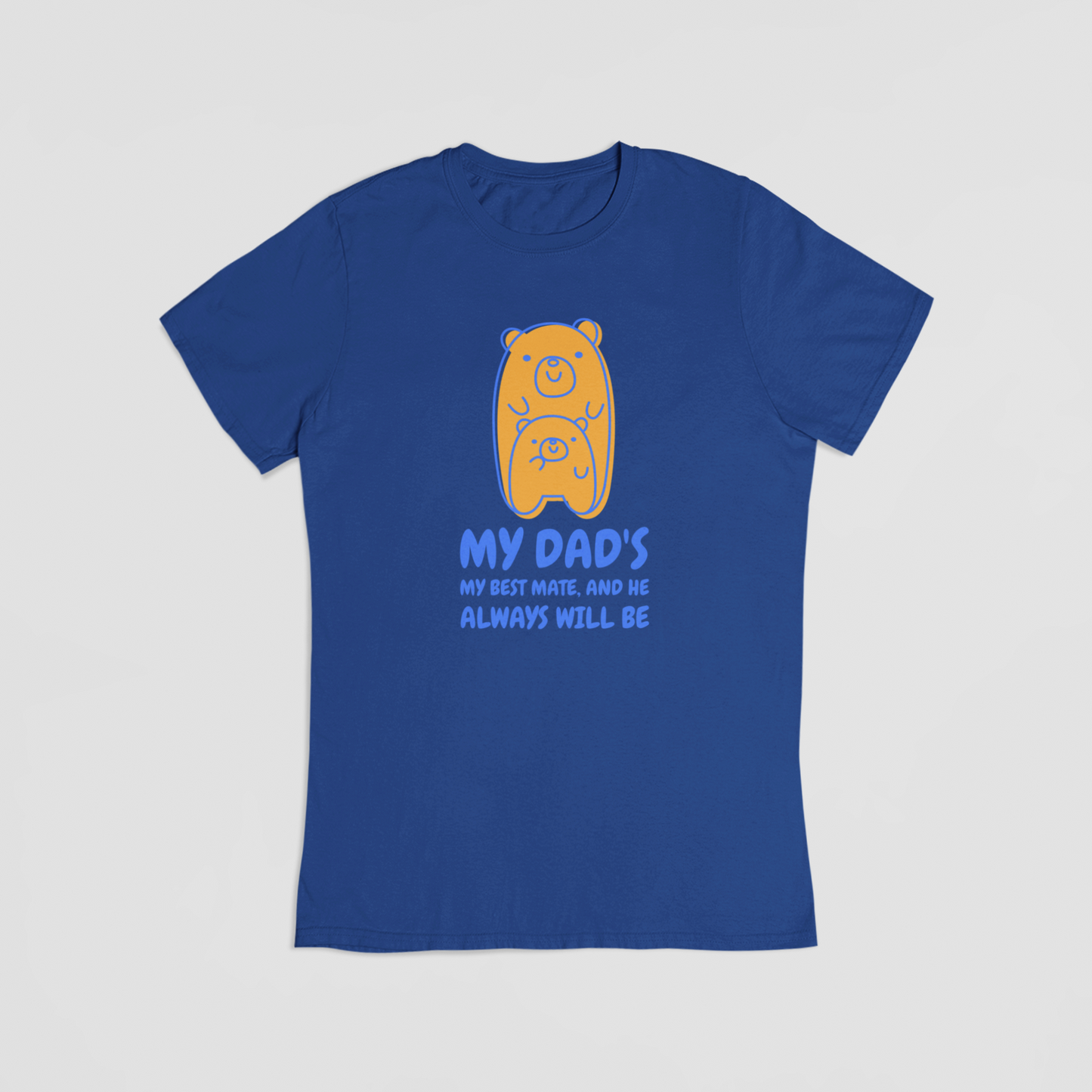 Min far er min bedste ven blå T-shirt