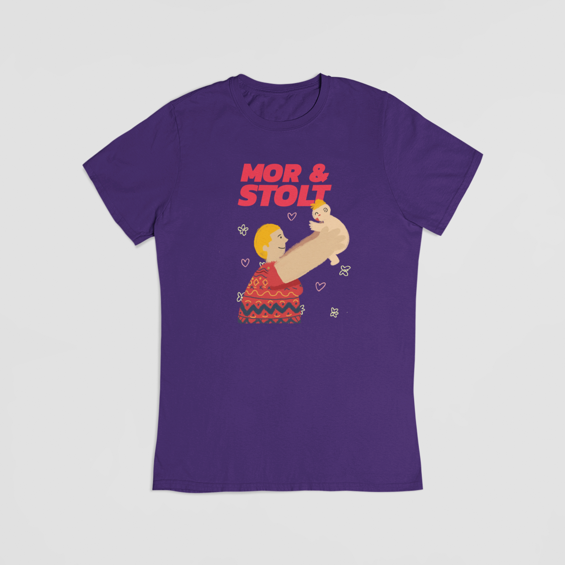 Mor & Stolt  lilla T-shirt