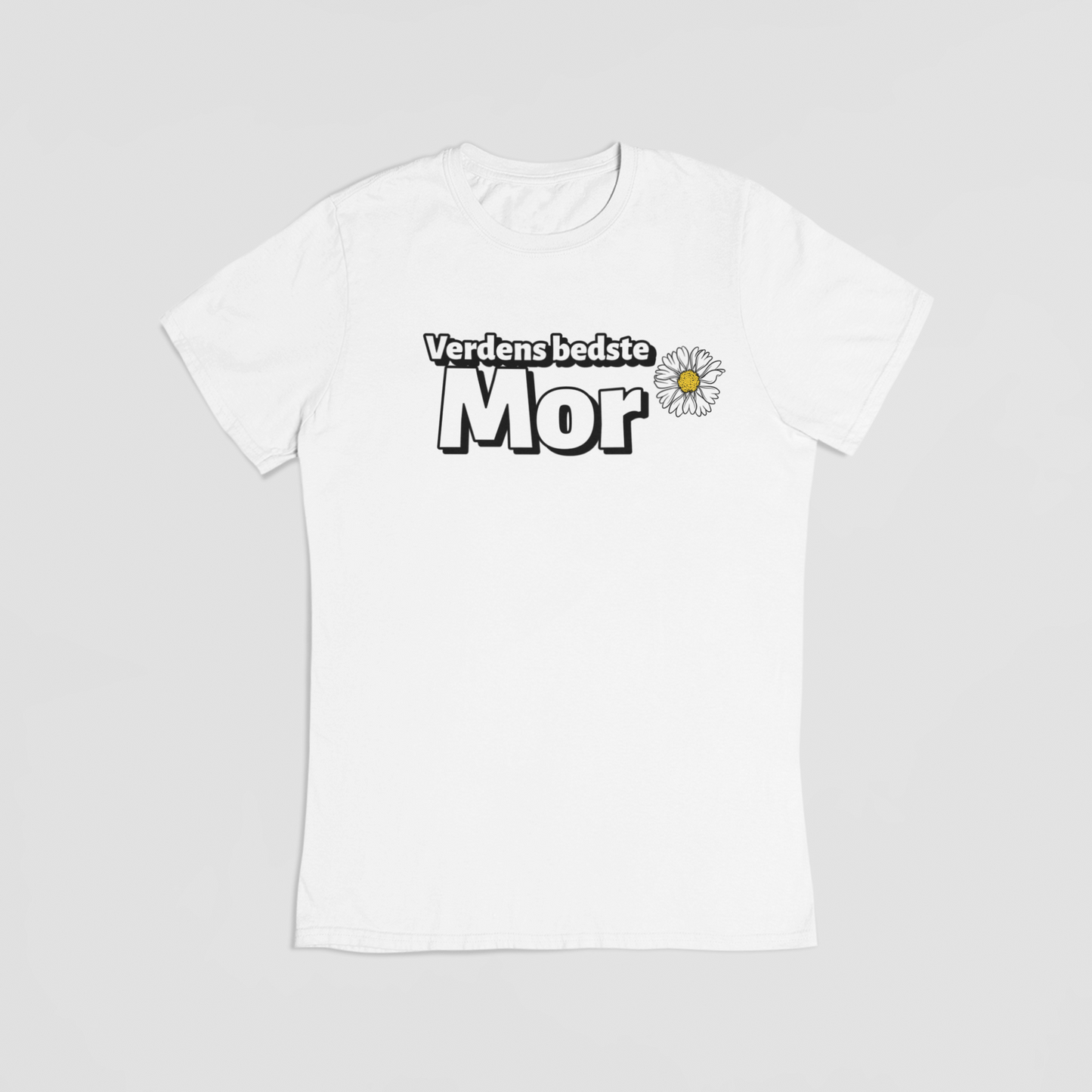 Verdens Bedste Mor hvid T-shirt