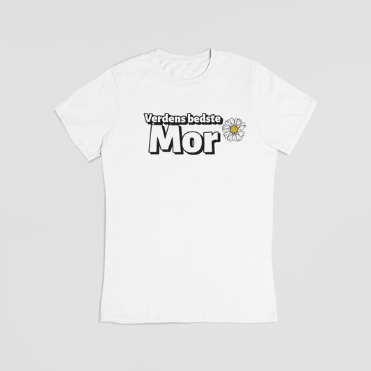 Verdens Bedste Mor hvid T-shirt