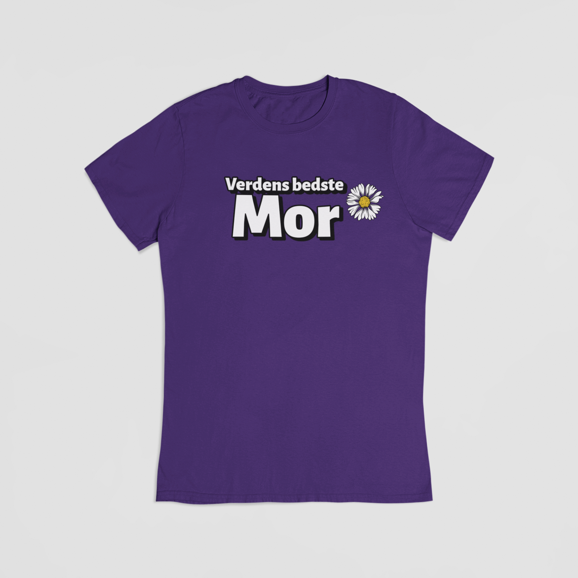 Verdens Bedste Mor lilla T-shirt