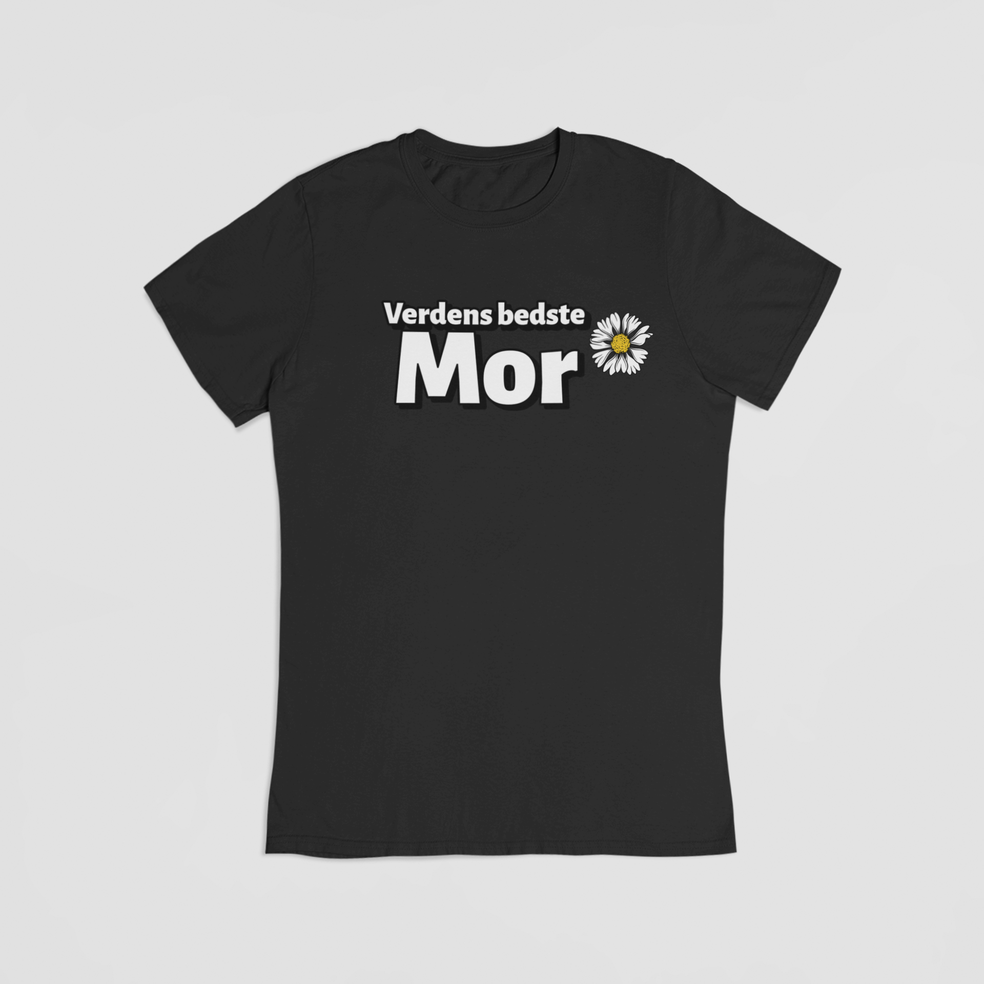 Verdens Bedste Mor sort T-shirt