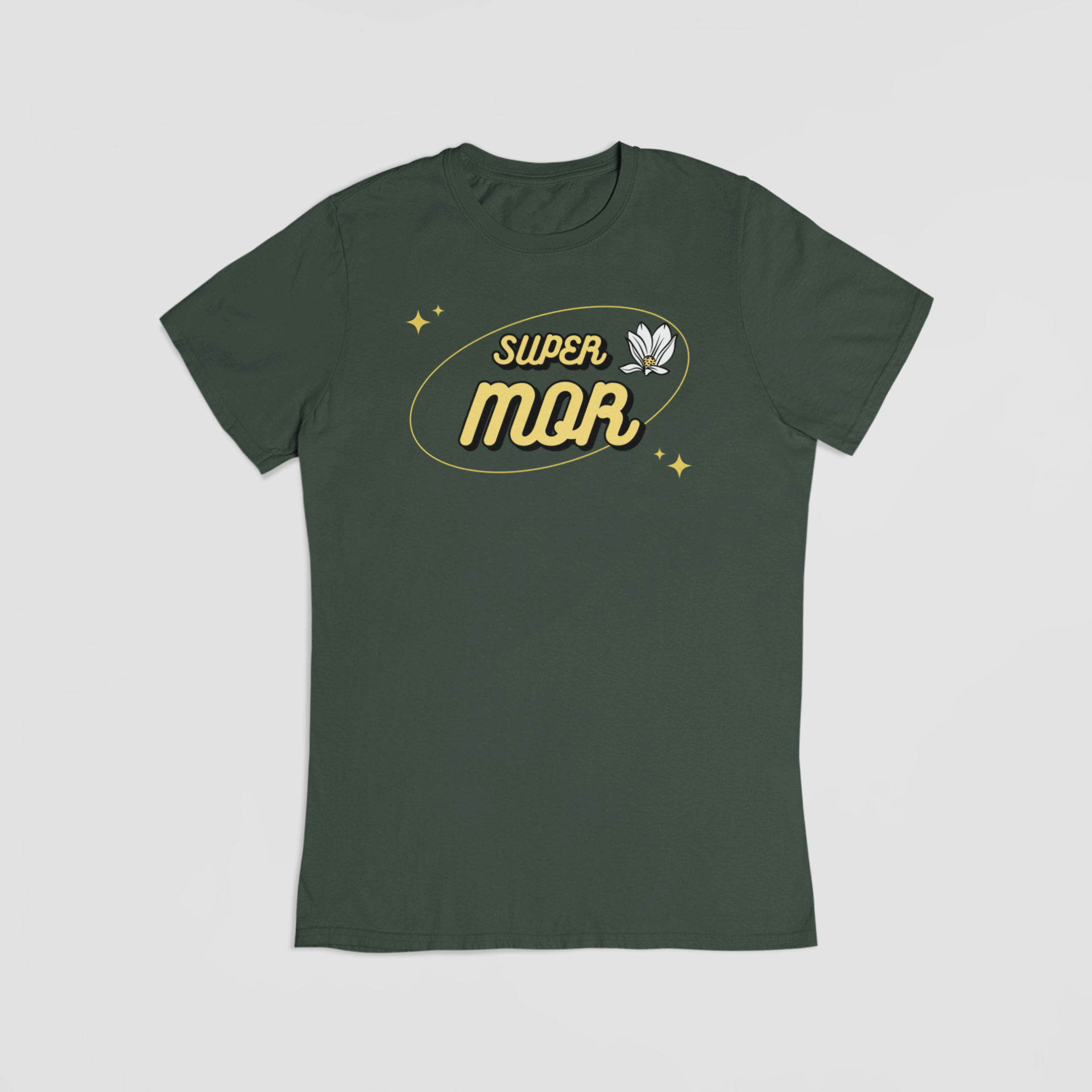 Super Mor grøn T-shirt