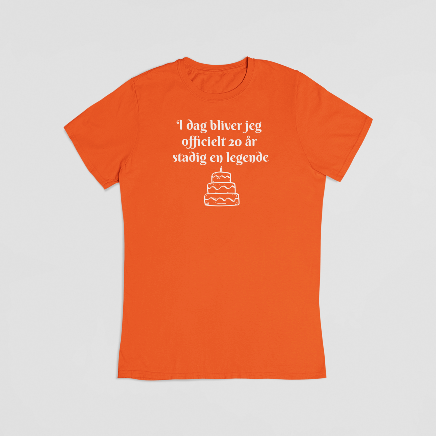 Stadig en legende 20 års fødselsdag orange T-shirt