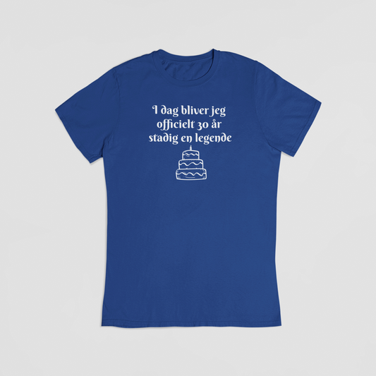 Stadig en legende 30 års fødselsdag blå T-shirt