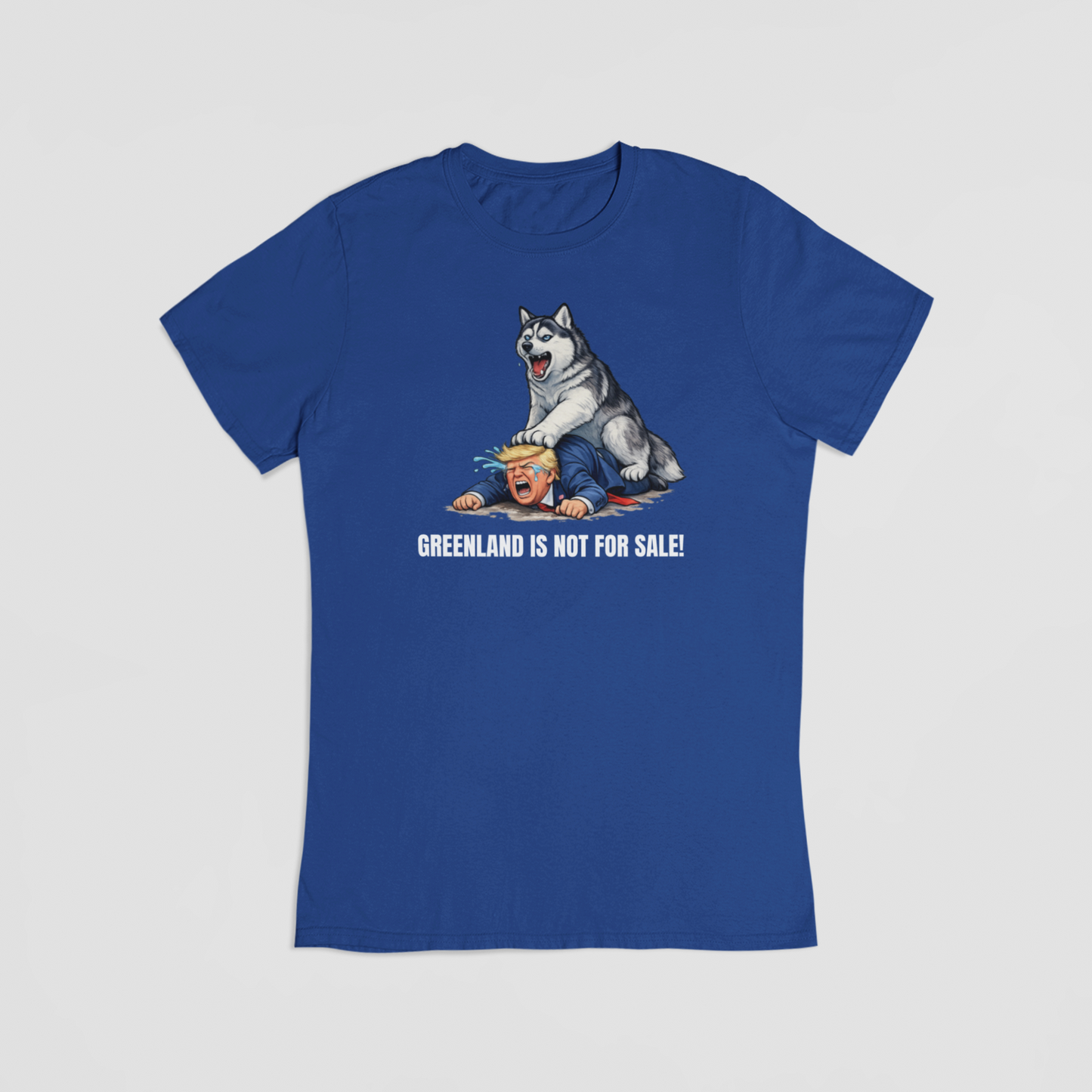 Slædehund vs. Trump - T-shirt - Coolshirts.dk