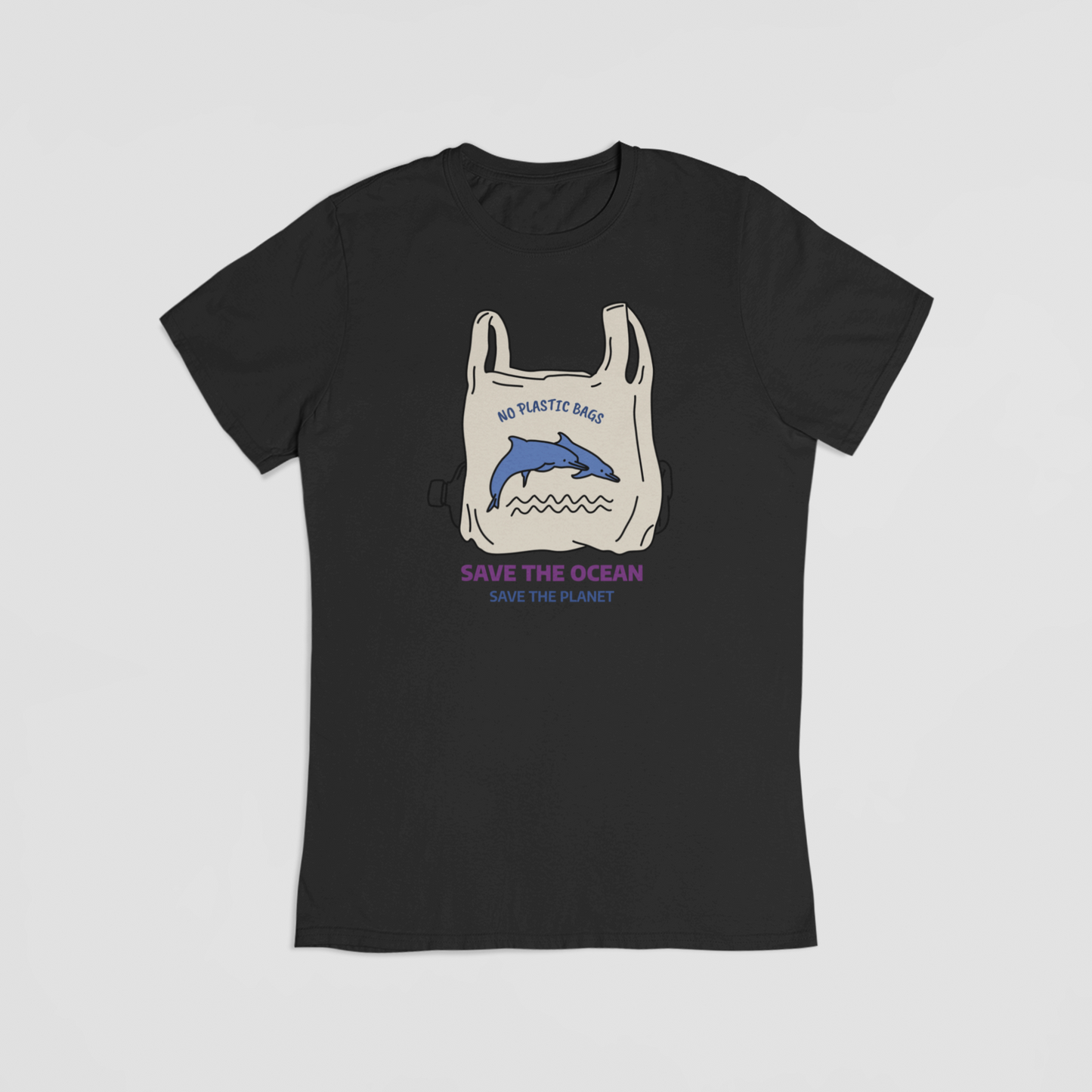 No plastic bags sort T-shirt