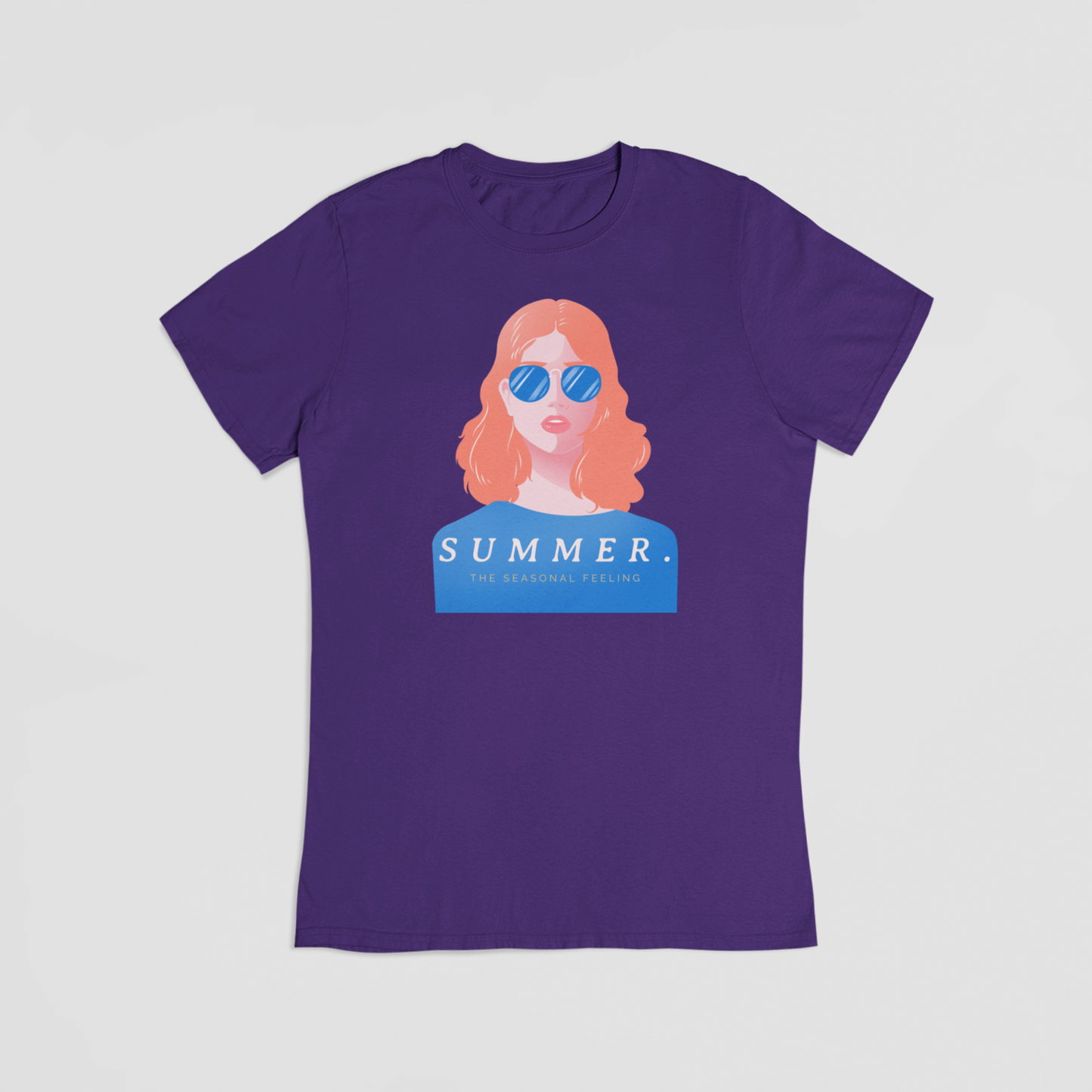 Summer the seasonal feeling lilla T-shirt