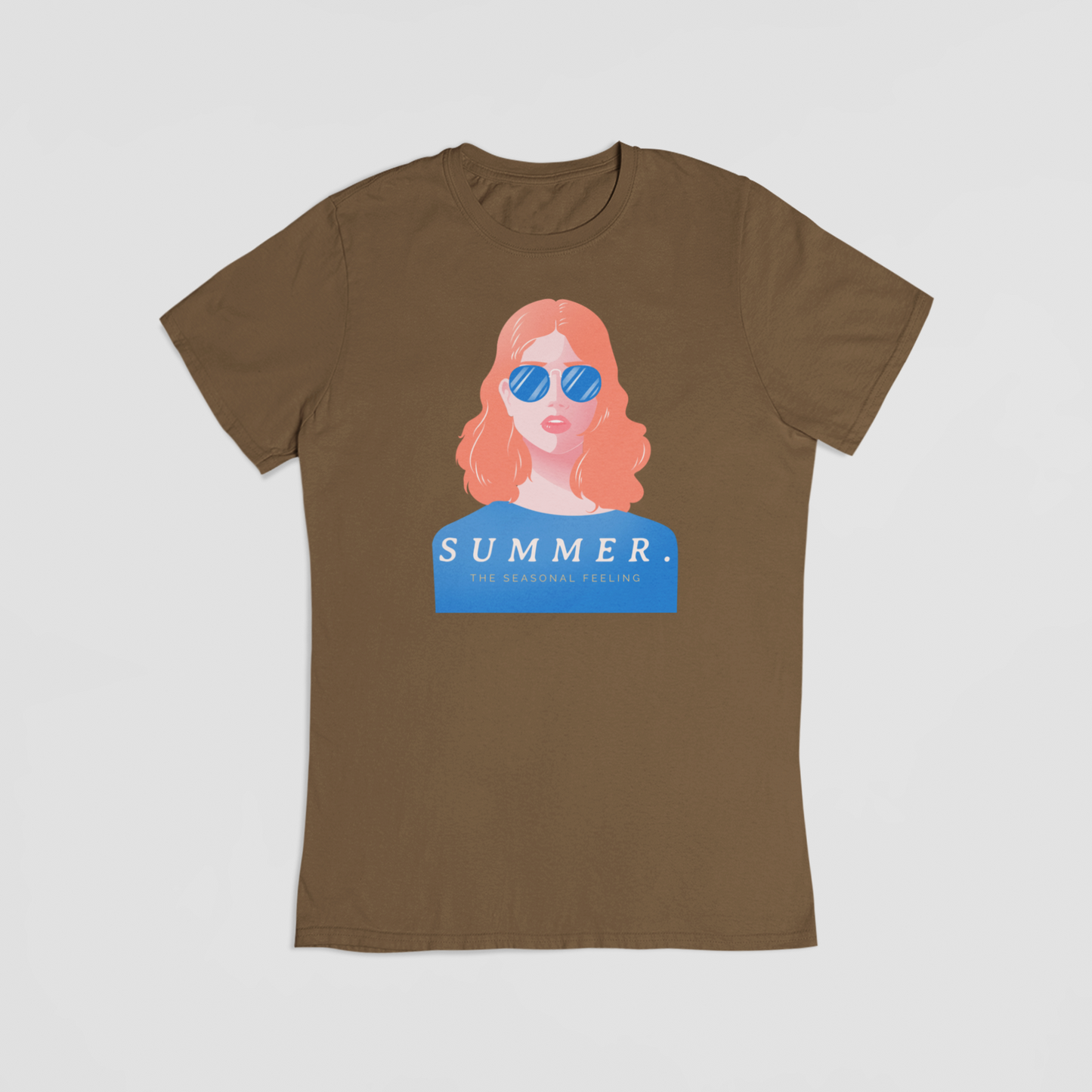 Summer the seasonal feeling brun T-shirt