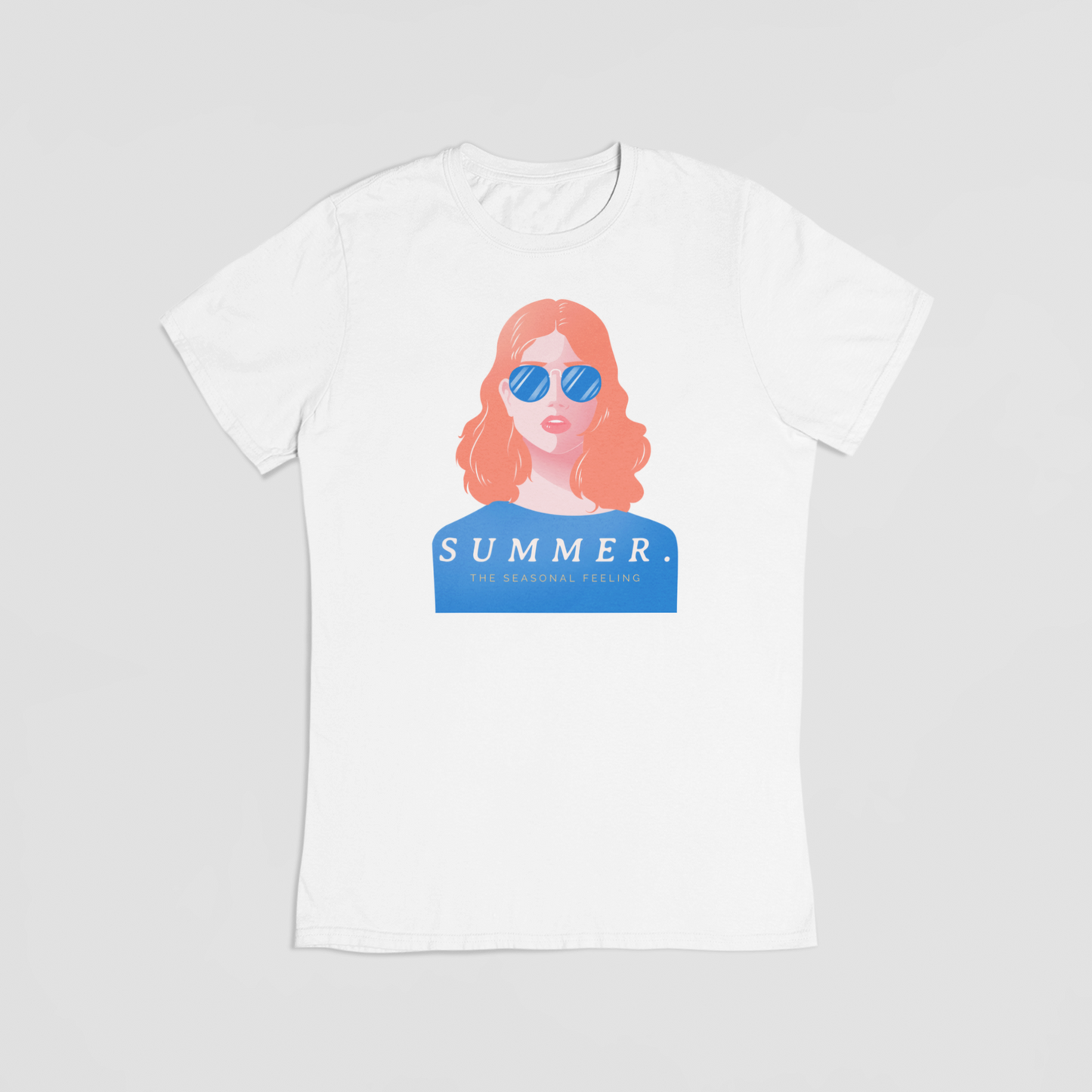Summer the seasonal feeling hvid T-shirt