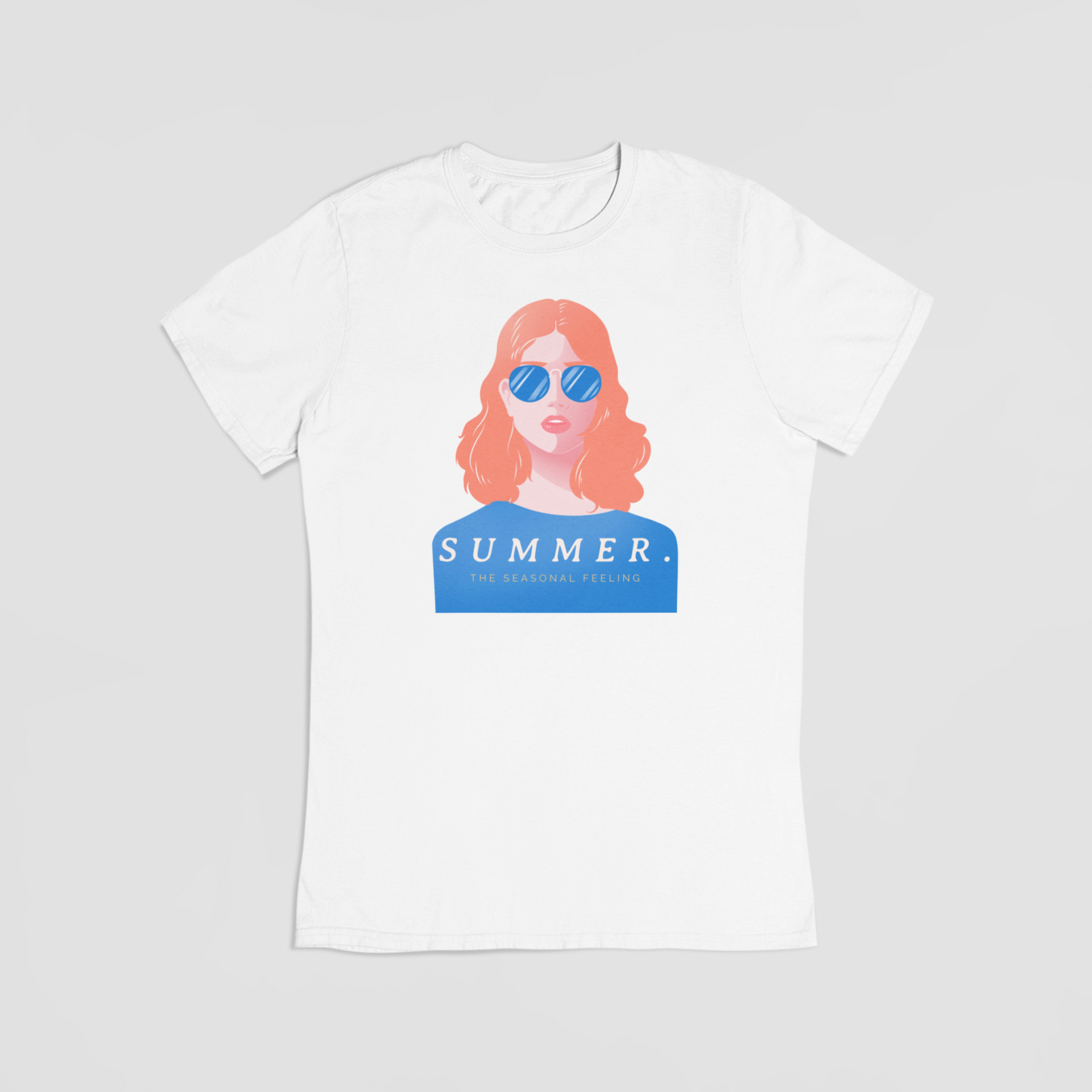 Summer the seasonal feeling hvid T-shirt
