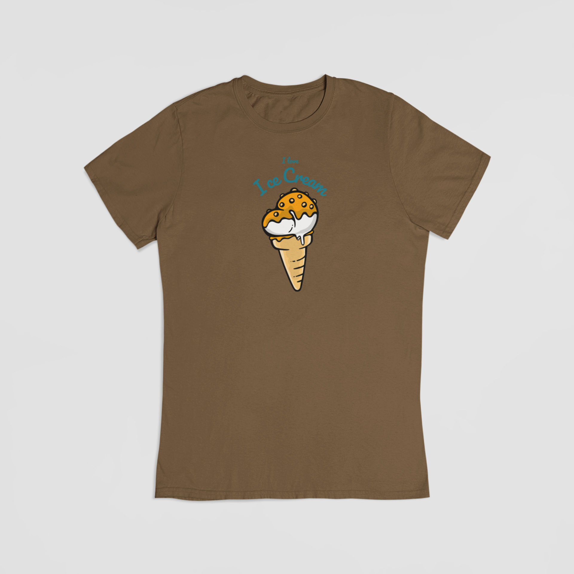 I love ice cream brun T-shirt