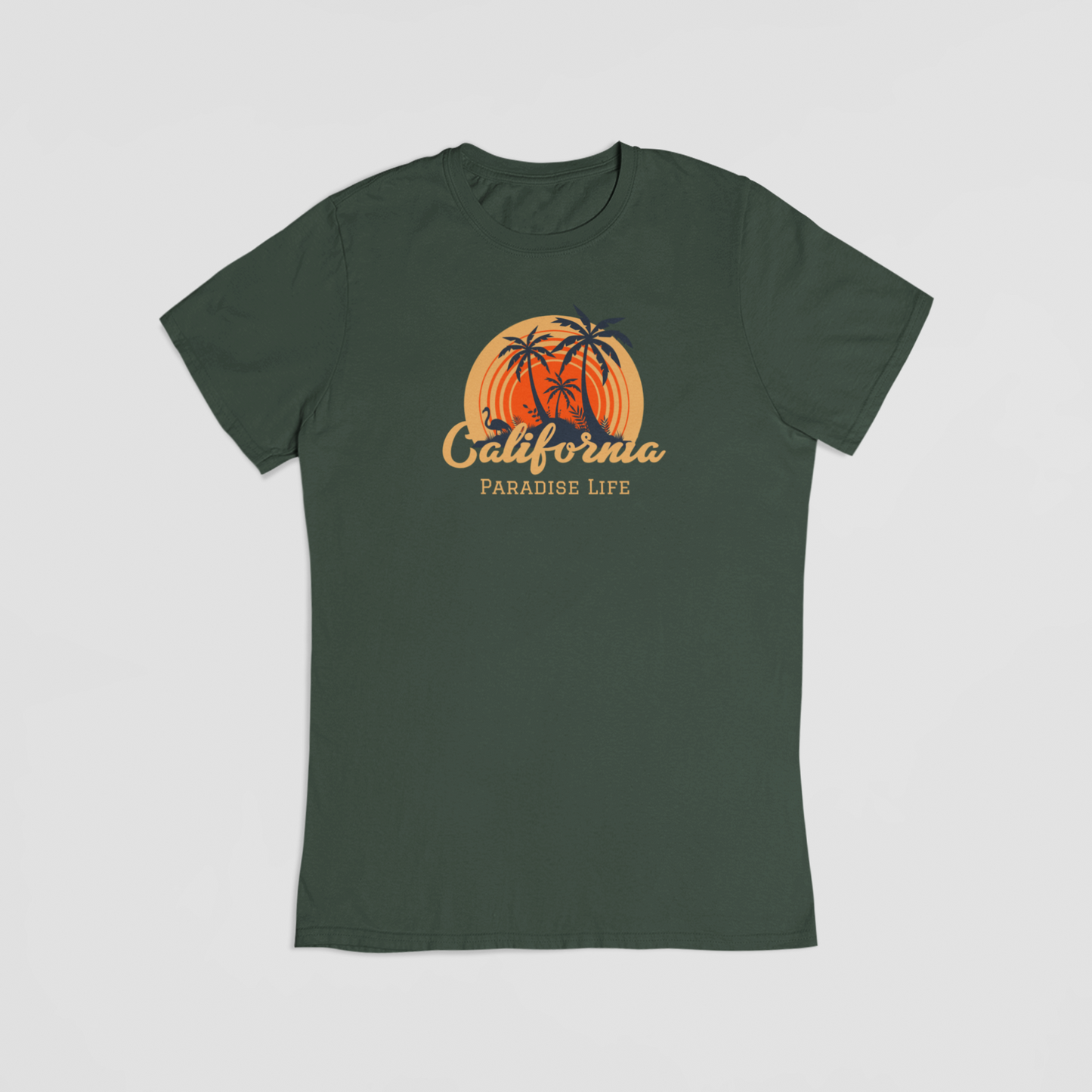 Paradise life grøn T-shirt