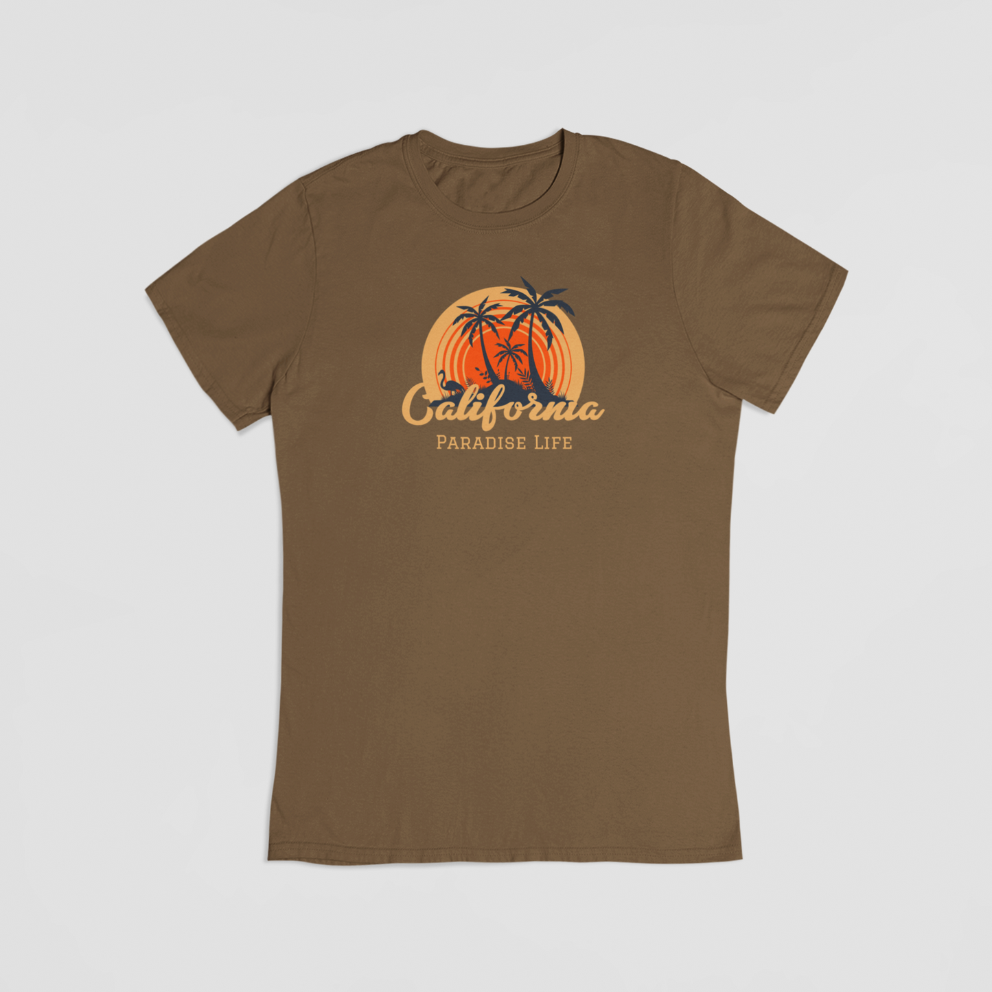 Paradise life brun T-shirt