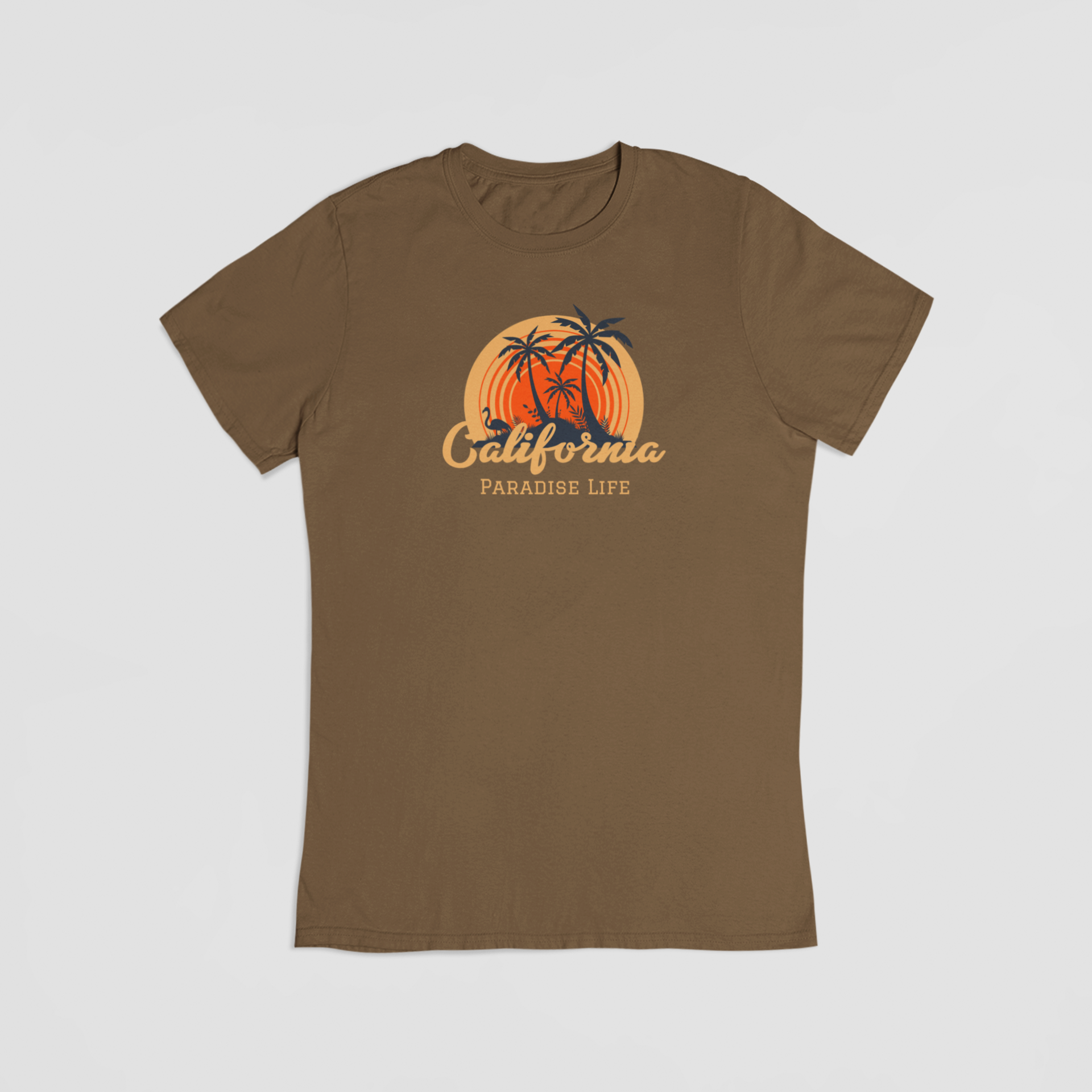 Paradise life brun T-shirt