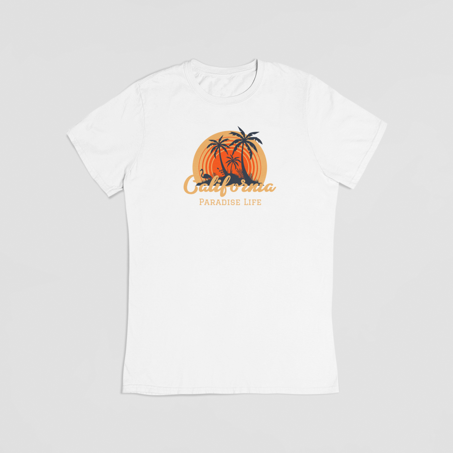 Paradise life hvid T-shirt