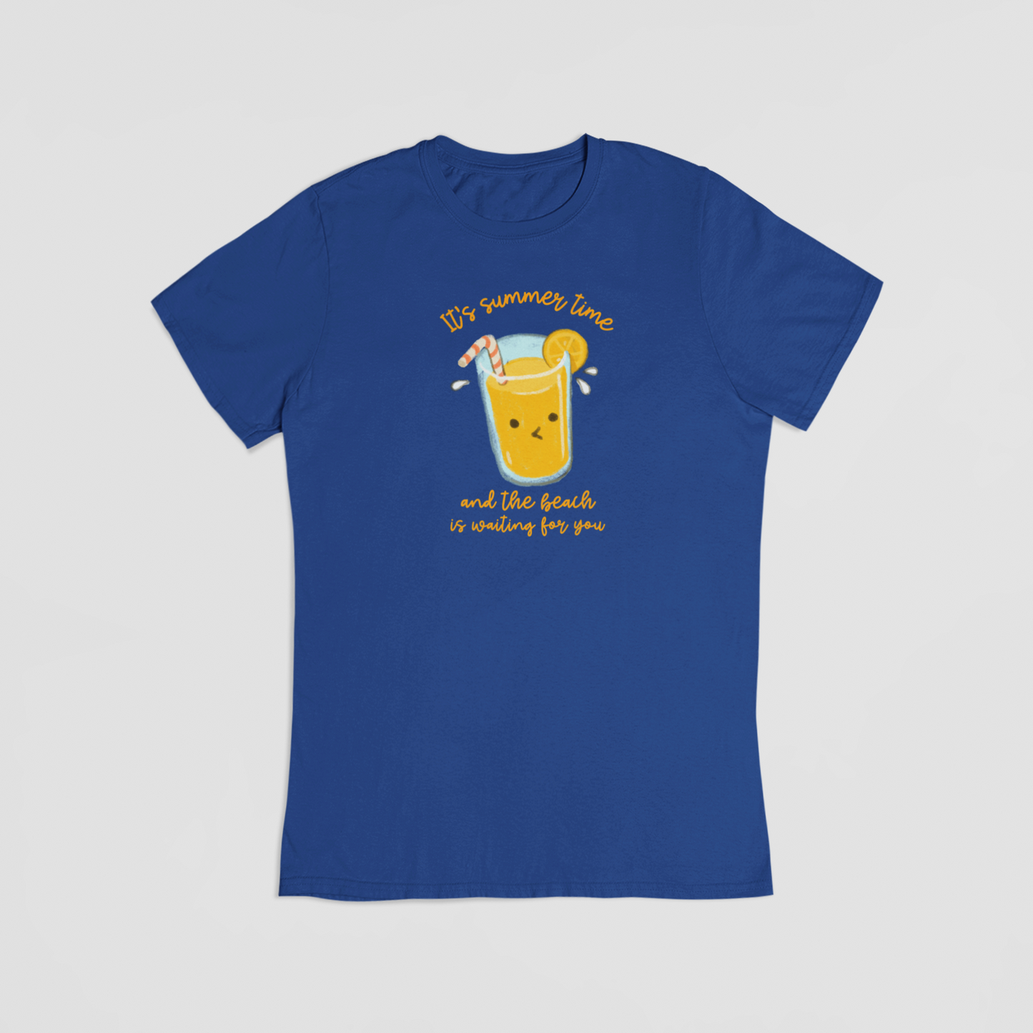It’s summer time blå T-shirt