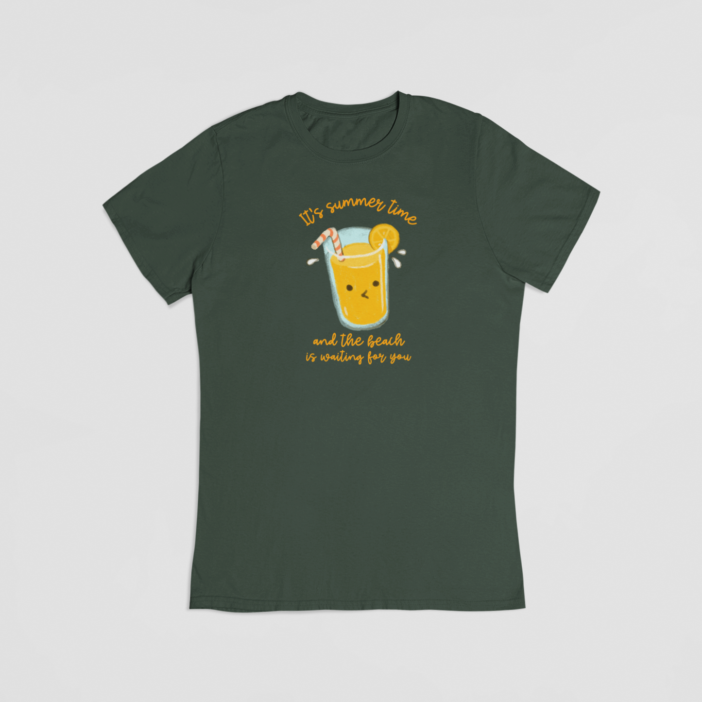 It’s summer time grøn T-shirt