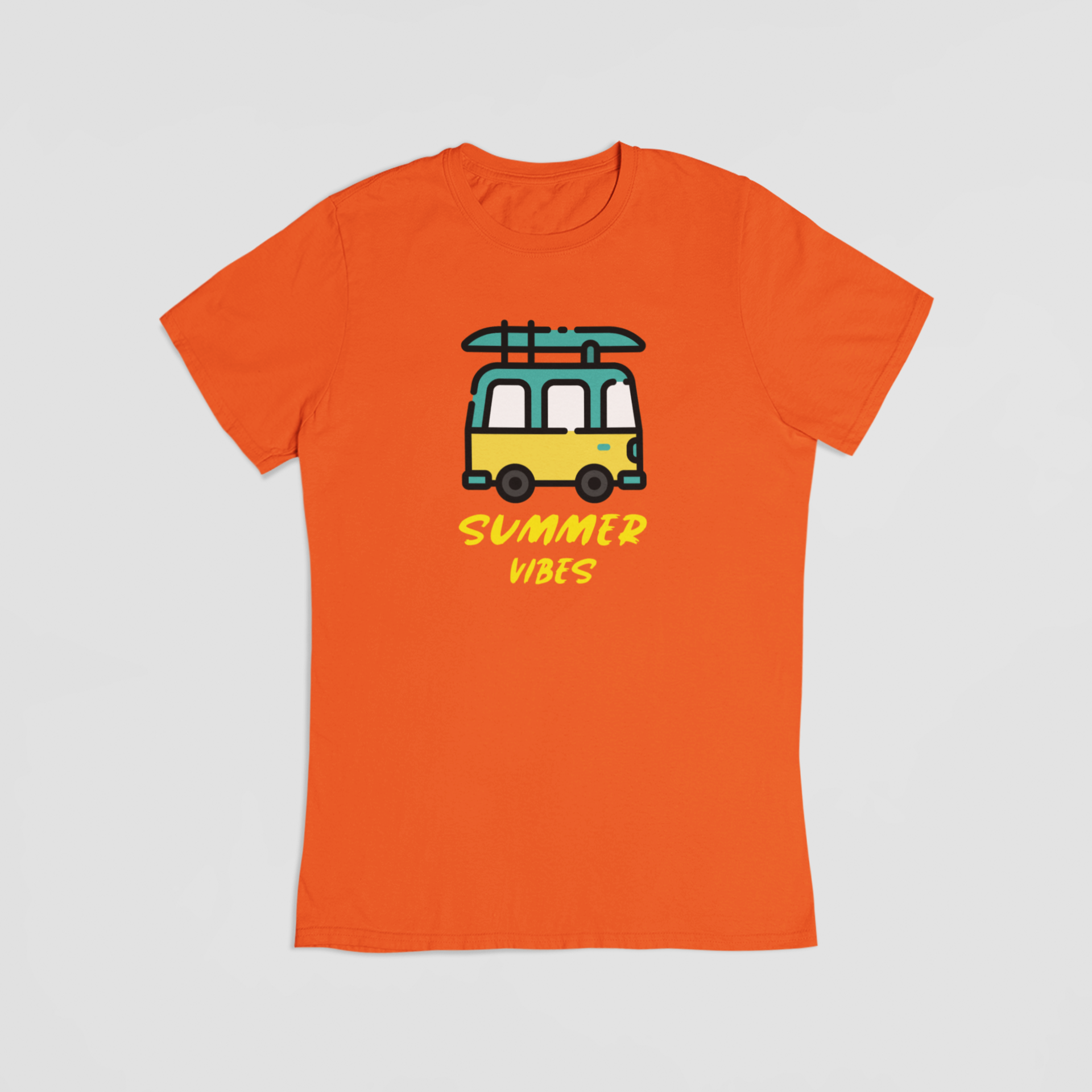 Summer vibes orange T-shirt