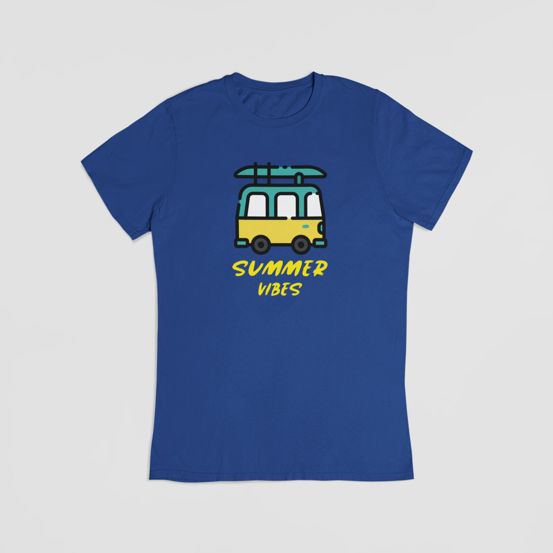 Summer vibes blå T-shirt