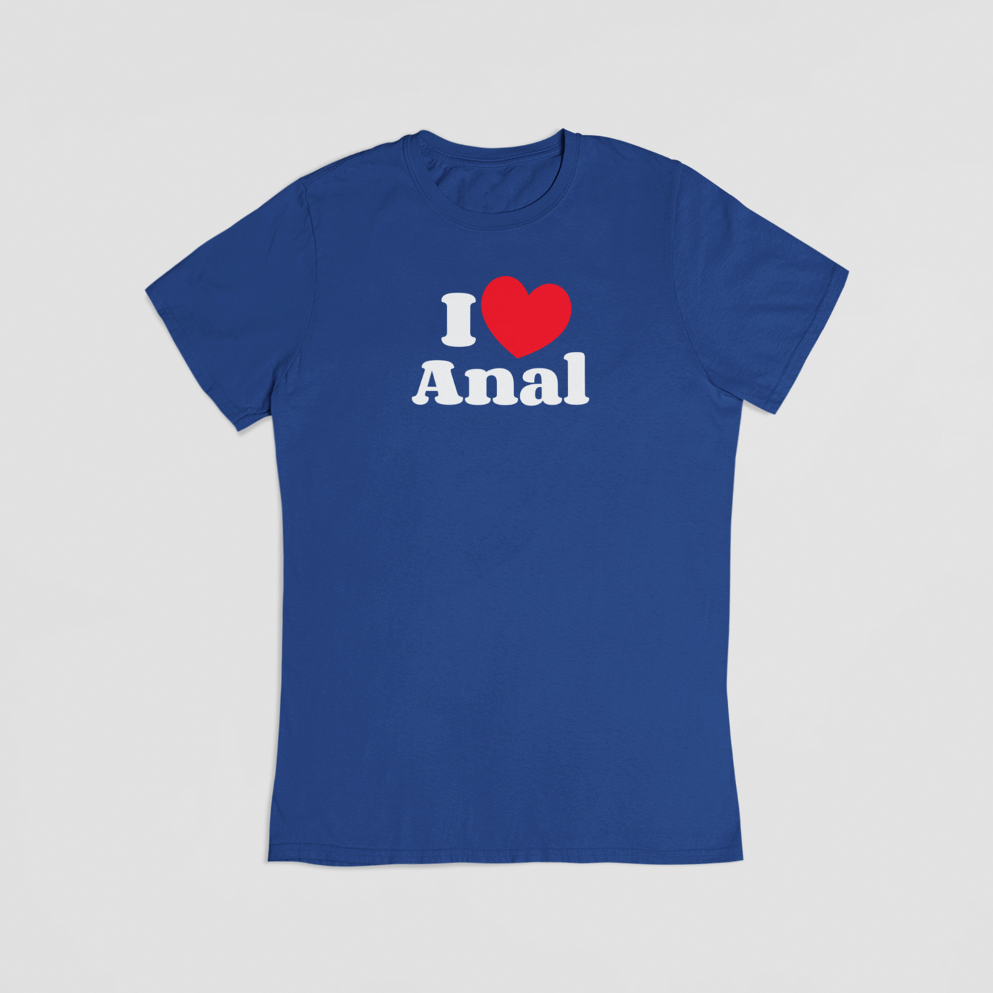 I love Anal blå T-shirt