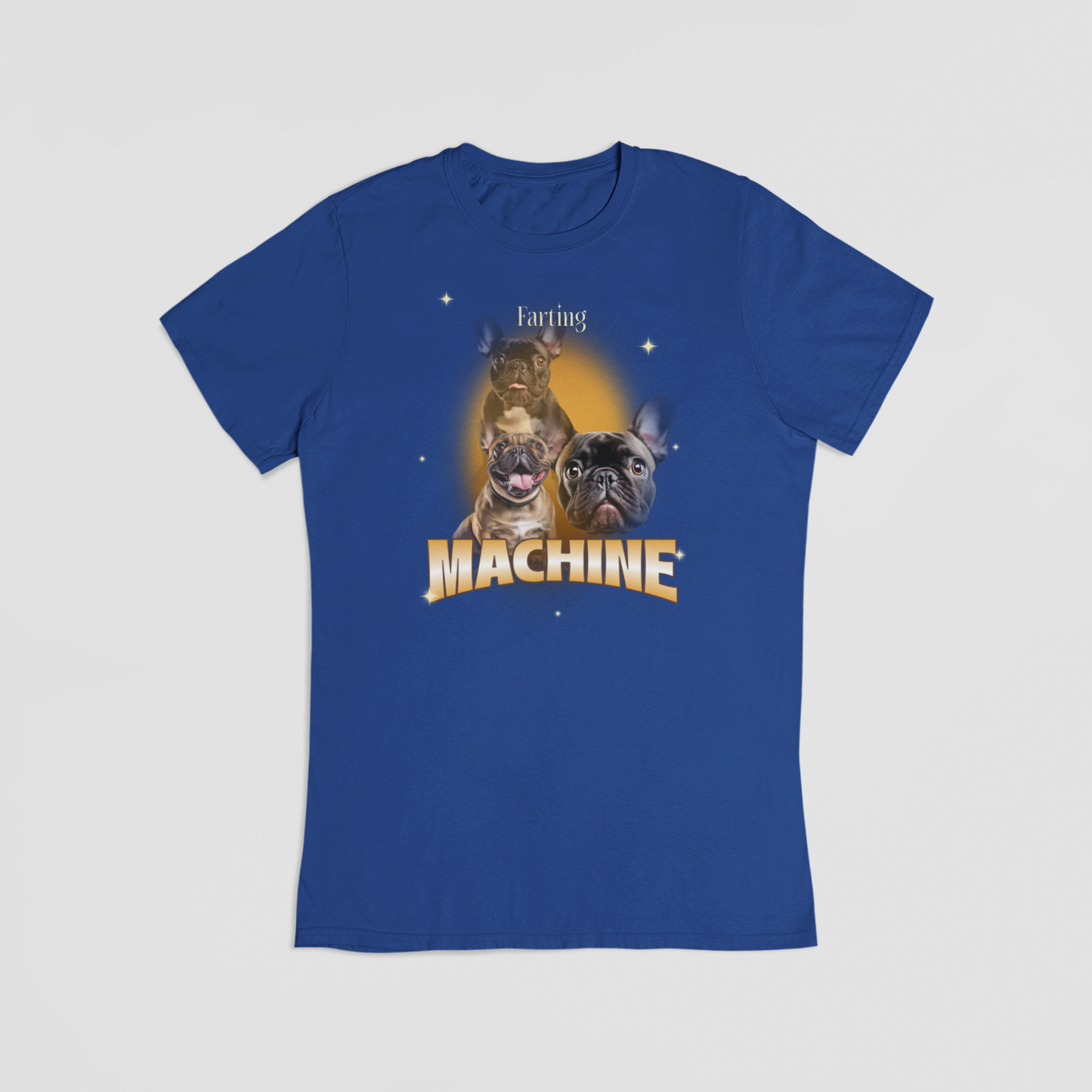 Farting machine blå T-shirt