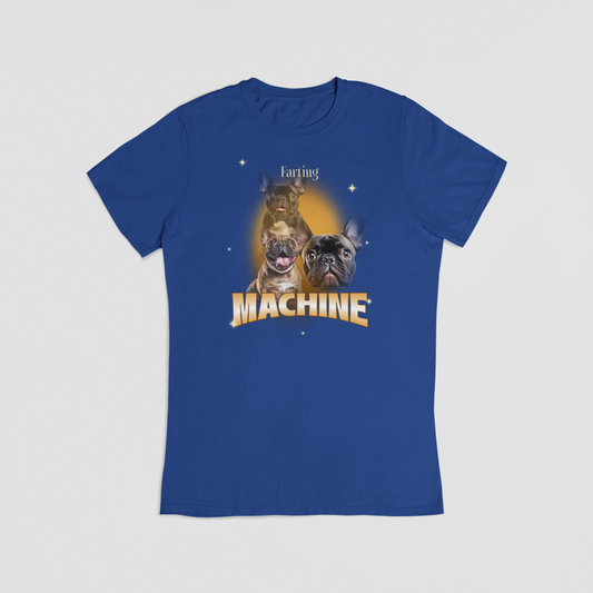 Farting machine blå T-shirt