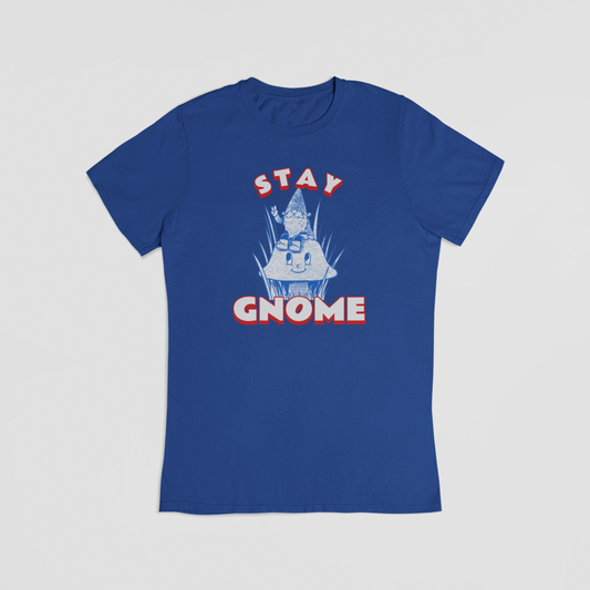 Stay gnome blå T-shirt
