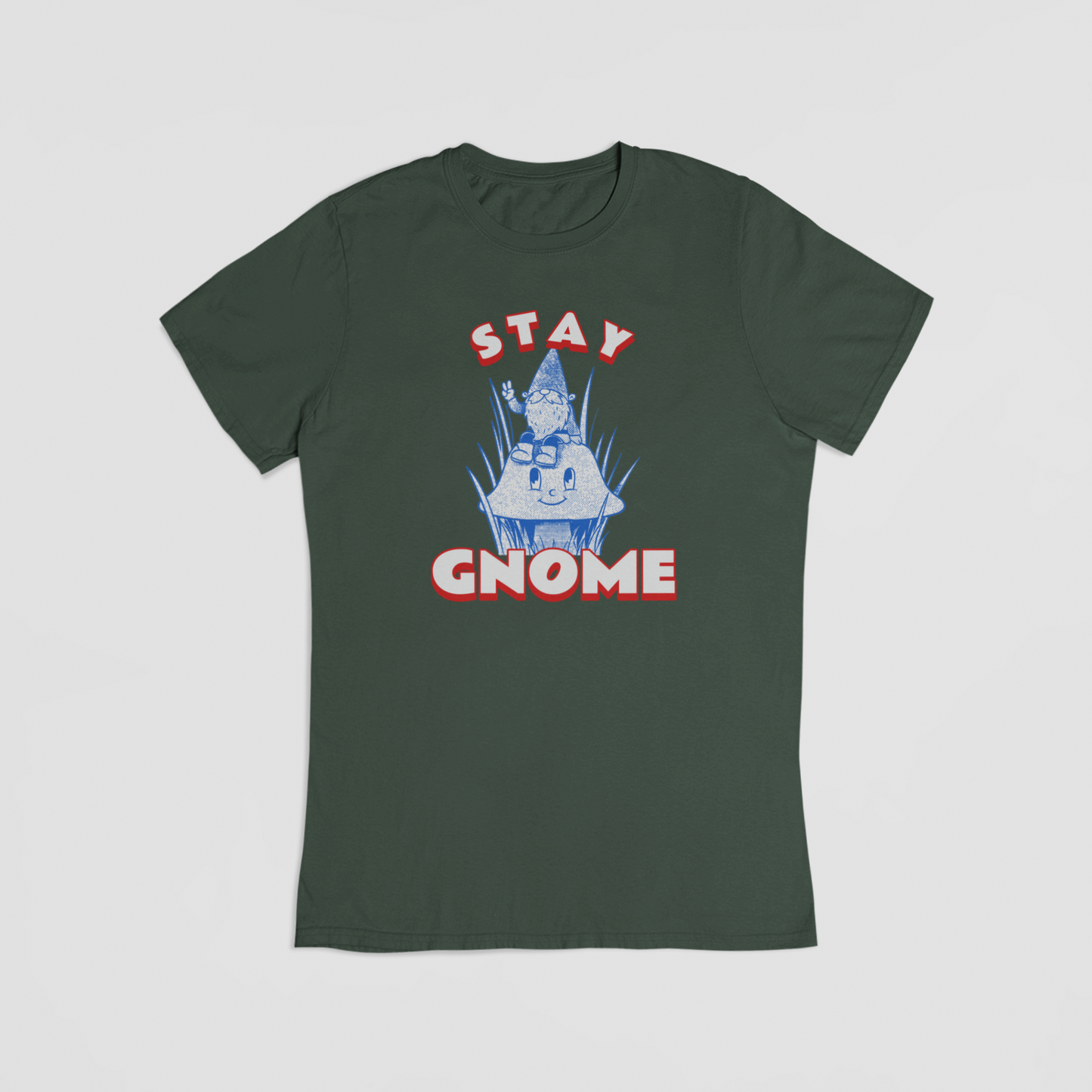 Stay gnome grøn T-shirt