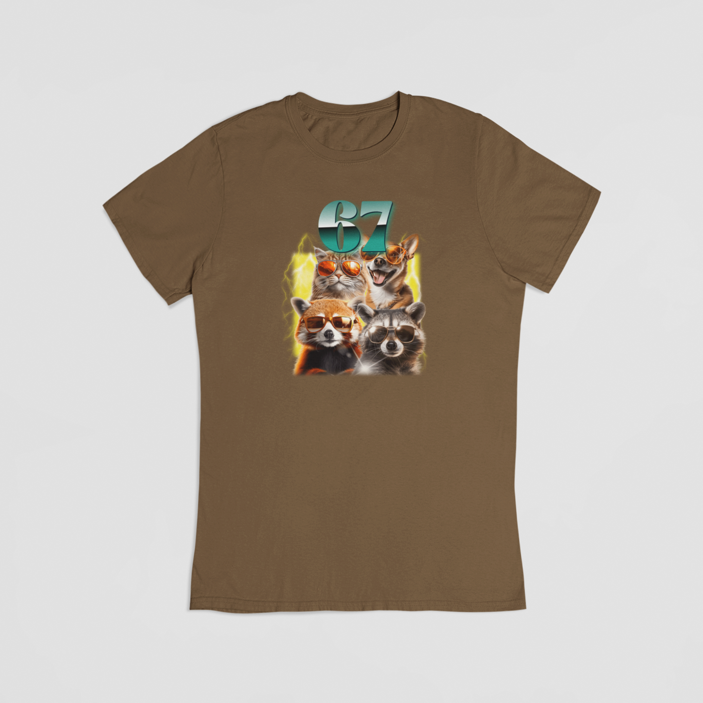 6-7 brun T-shirt