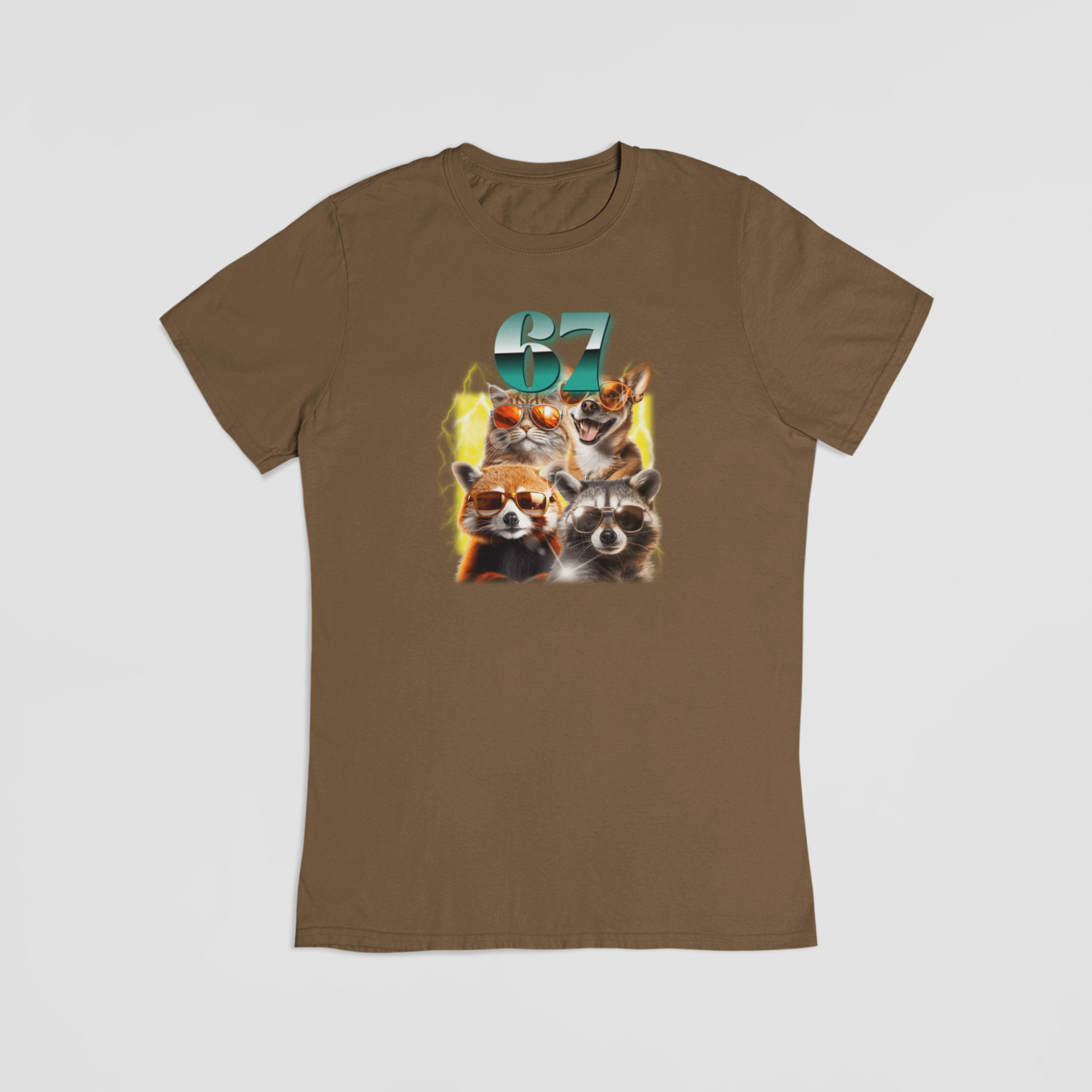 6-7 brun T-shirt