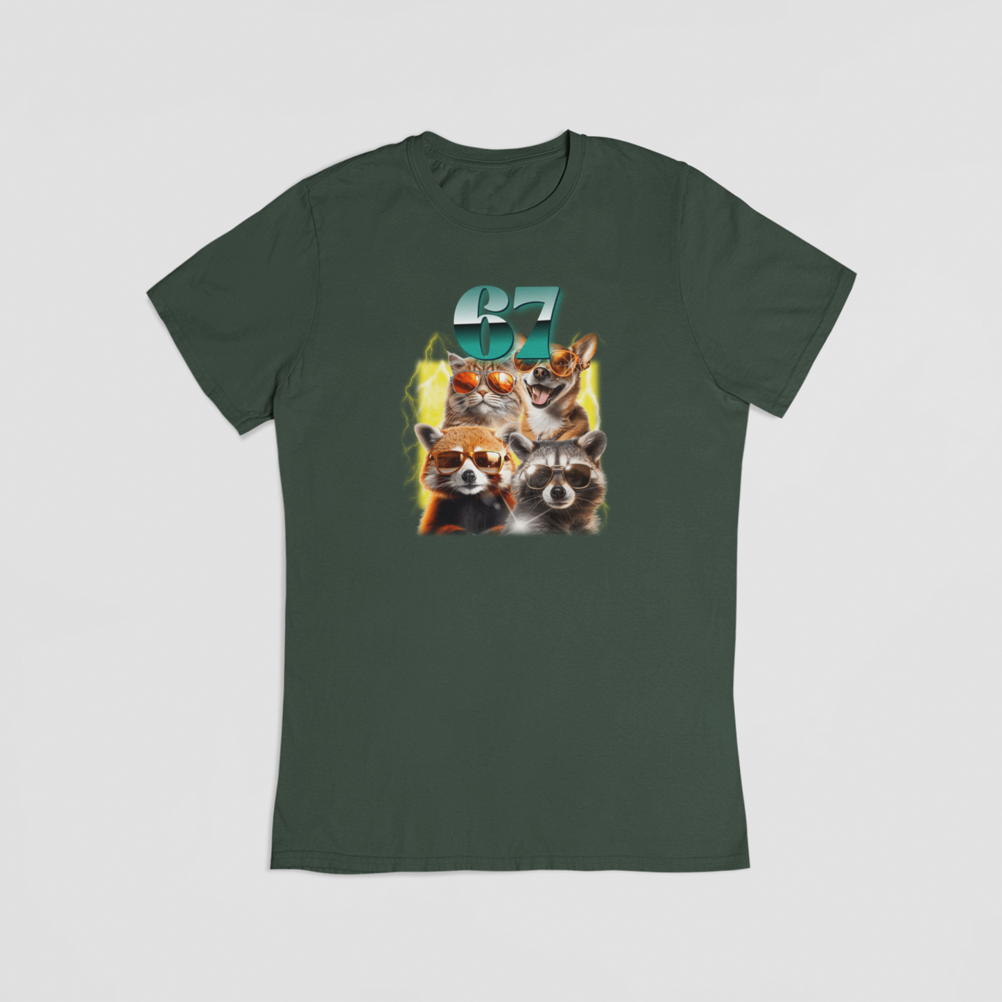 6-7 grøn T-shirt