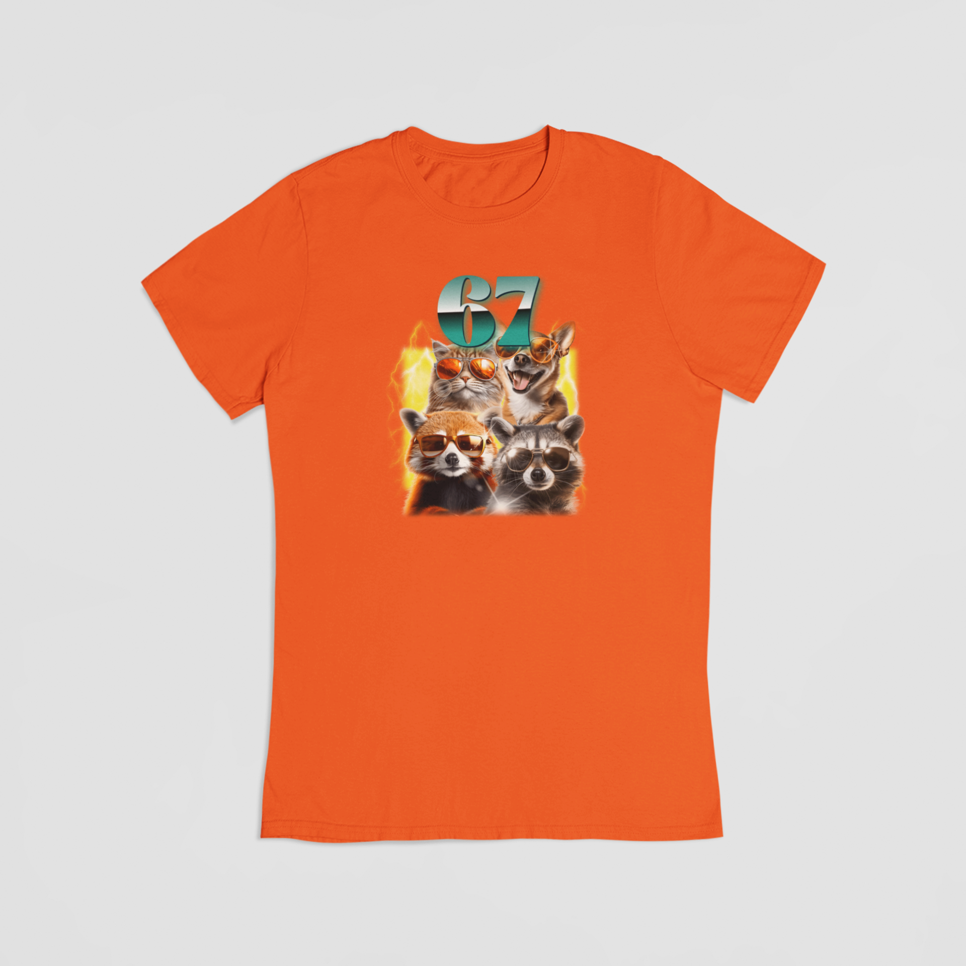 6-7 orange T-shirt